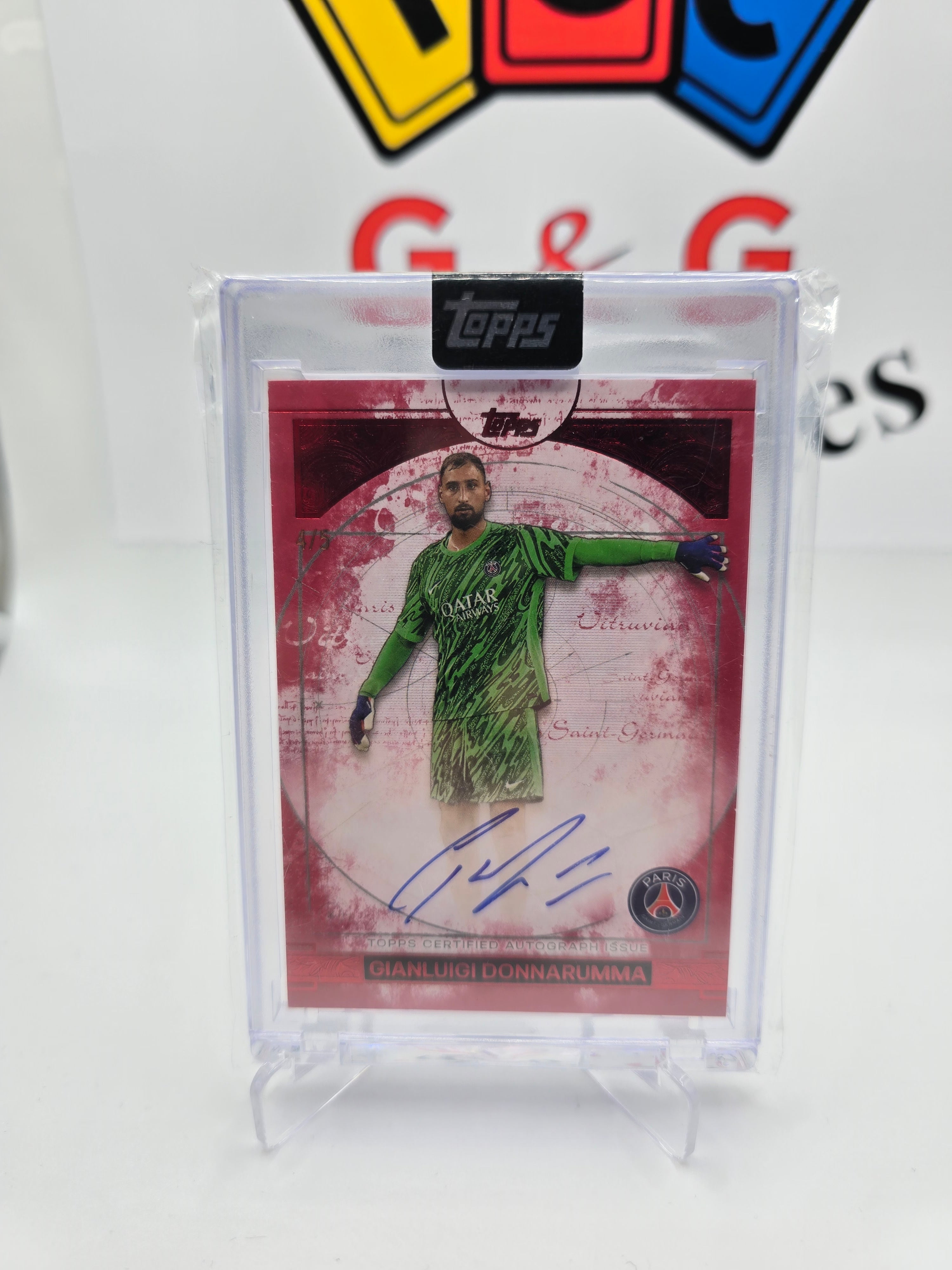 Topps Gianluigi Donnarumma numbered 4/5 with autograph