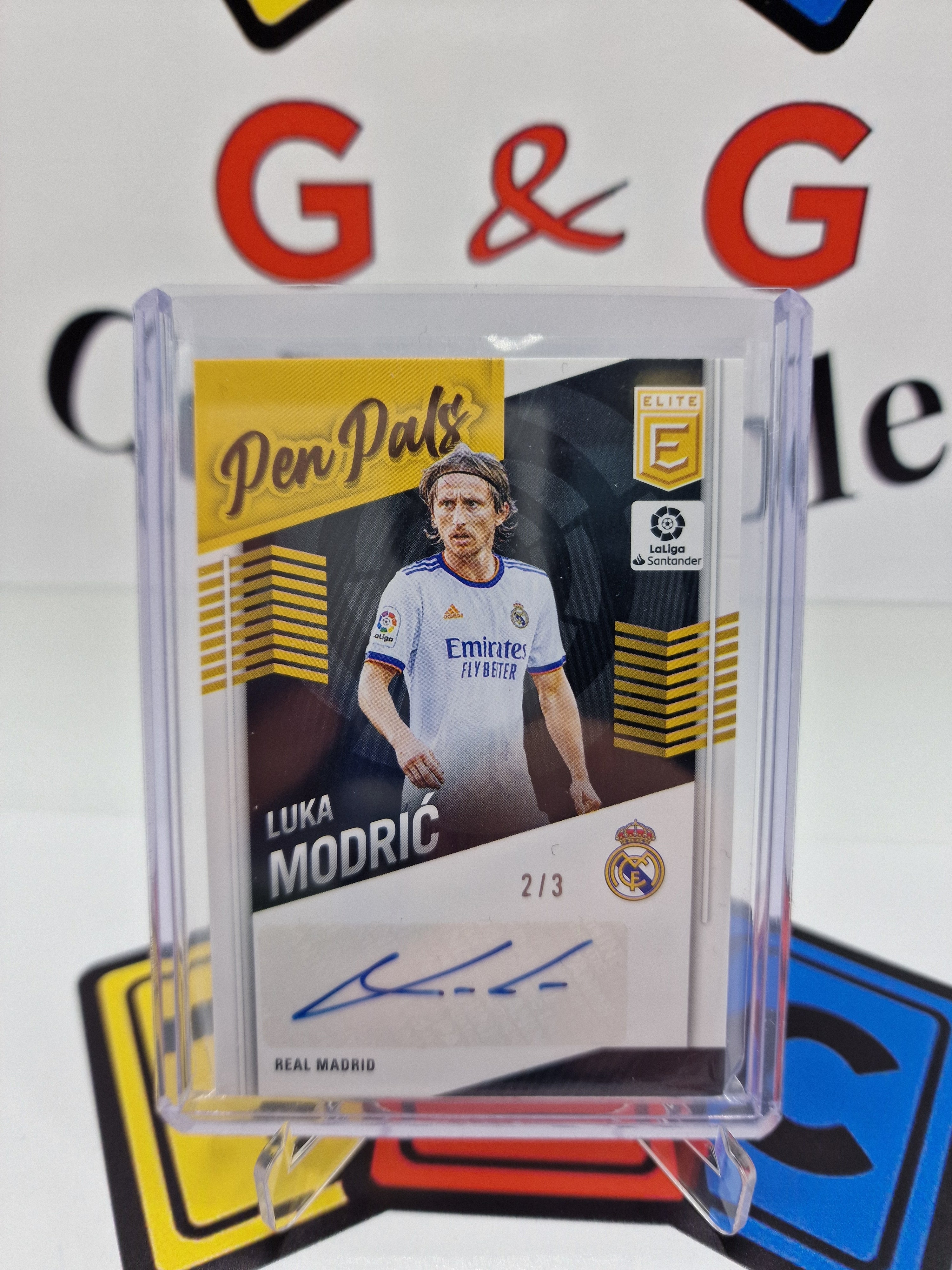 Panini luka modric numbered 2/3 and autograph