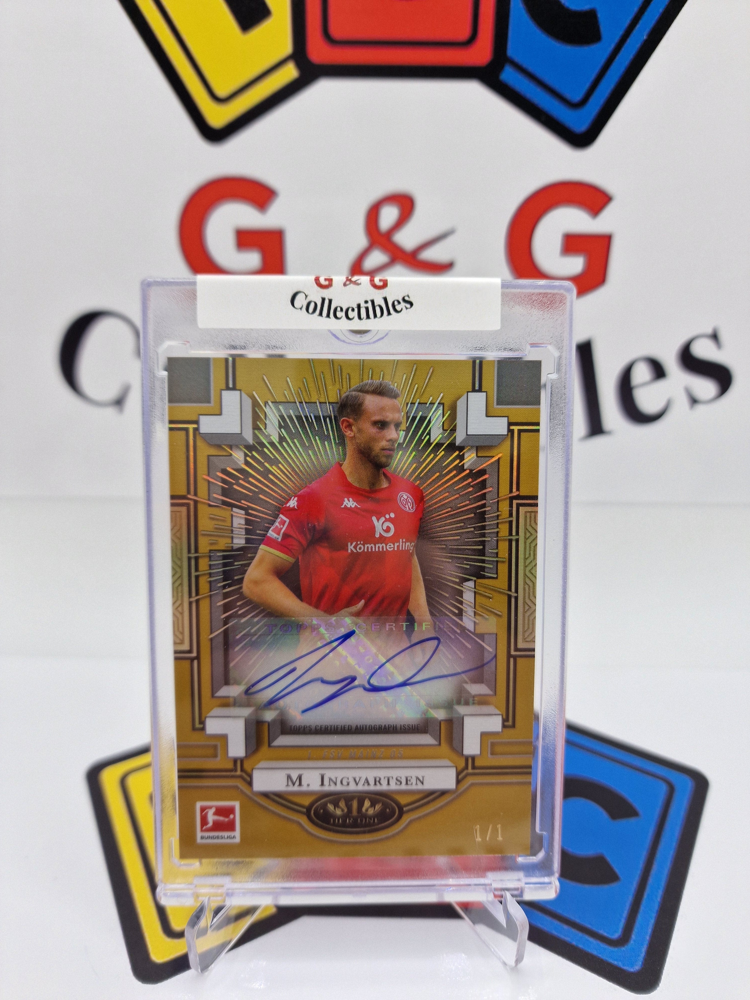 topps bundesliga M.Ingvartsen numbered 1/1 with autograph