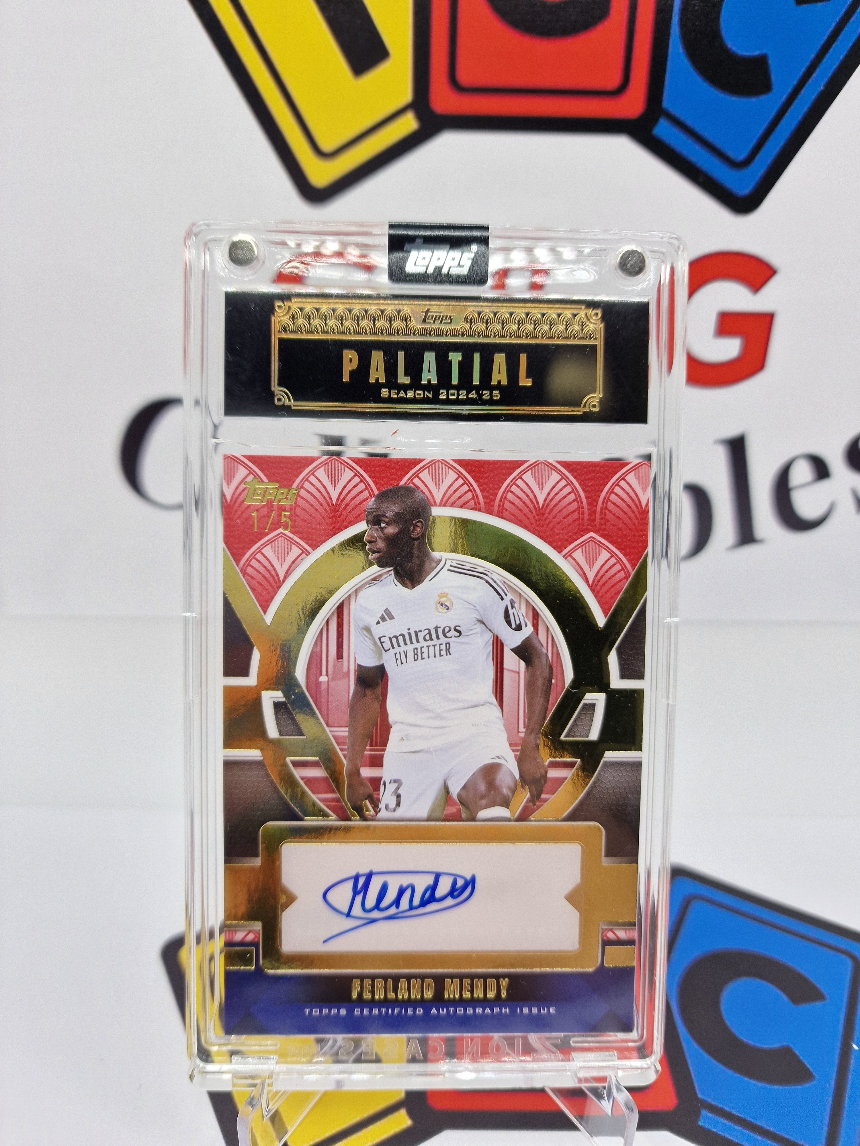 topps palatial ferland mendy numbered 1/5 with autograph