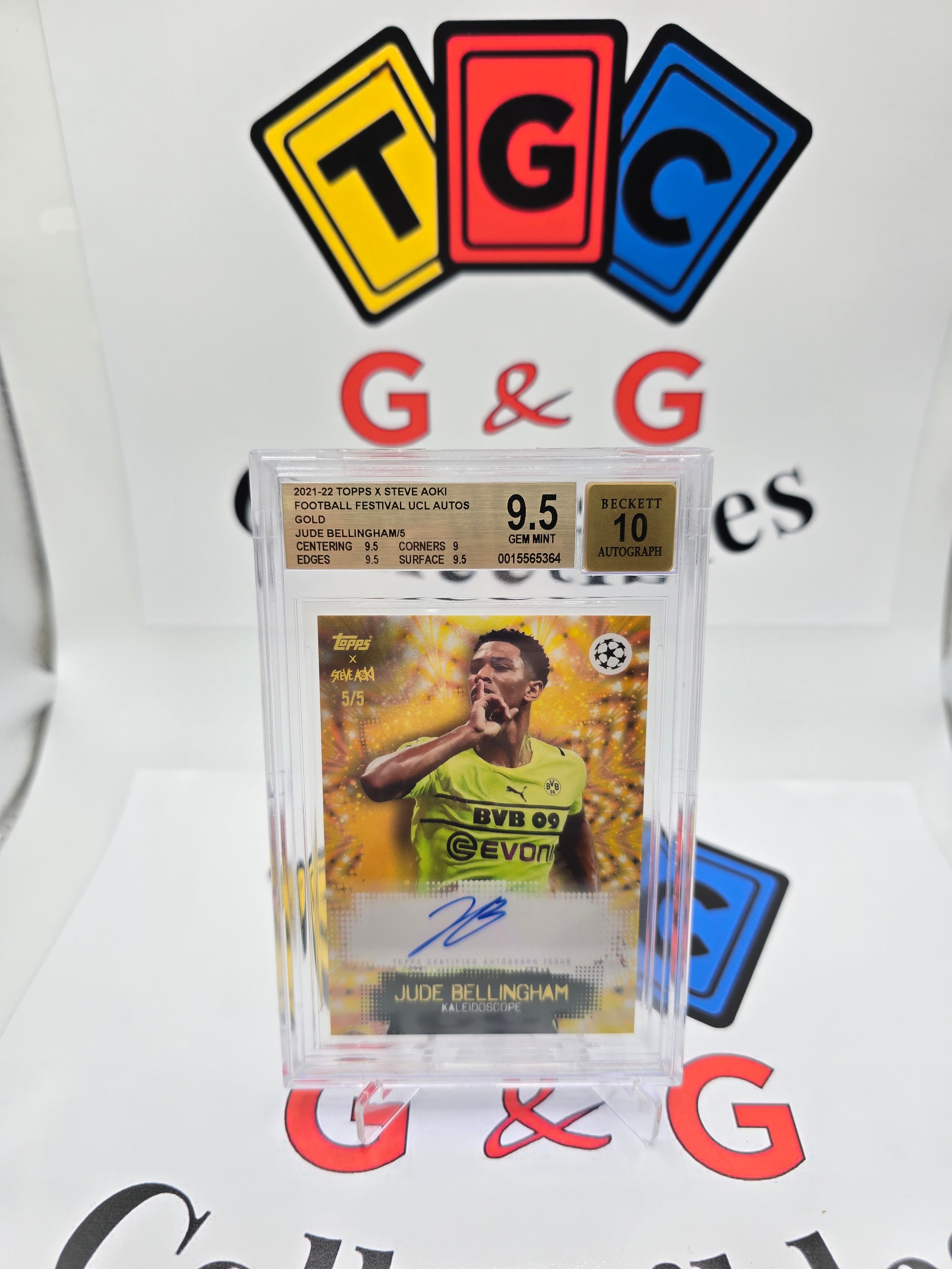 Topps Jude Bellingham numbered  5/5  with autograph BGS 9,5 & 10