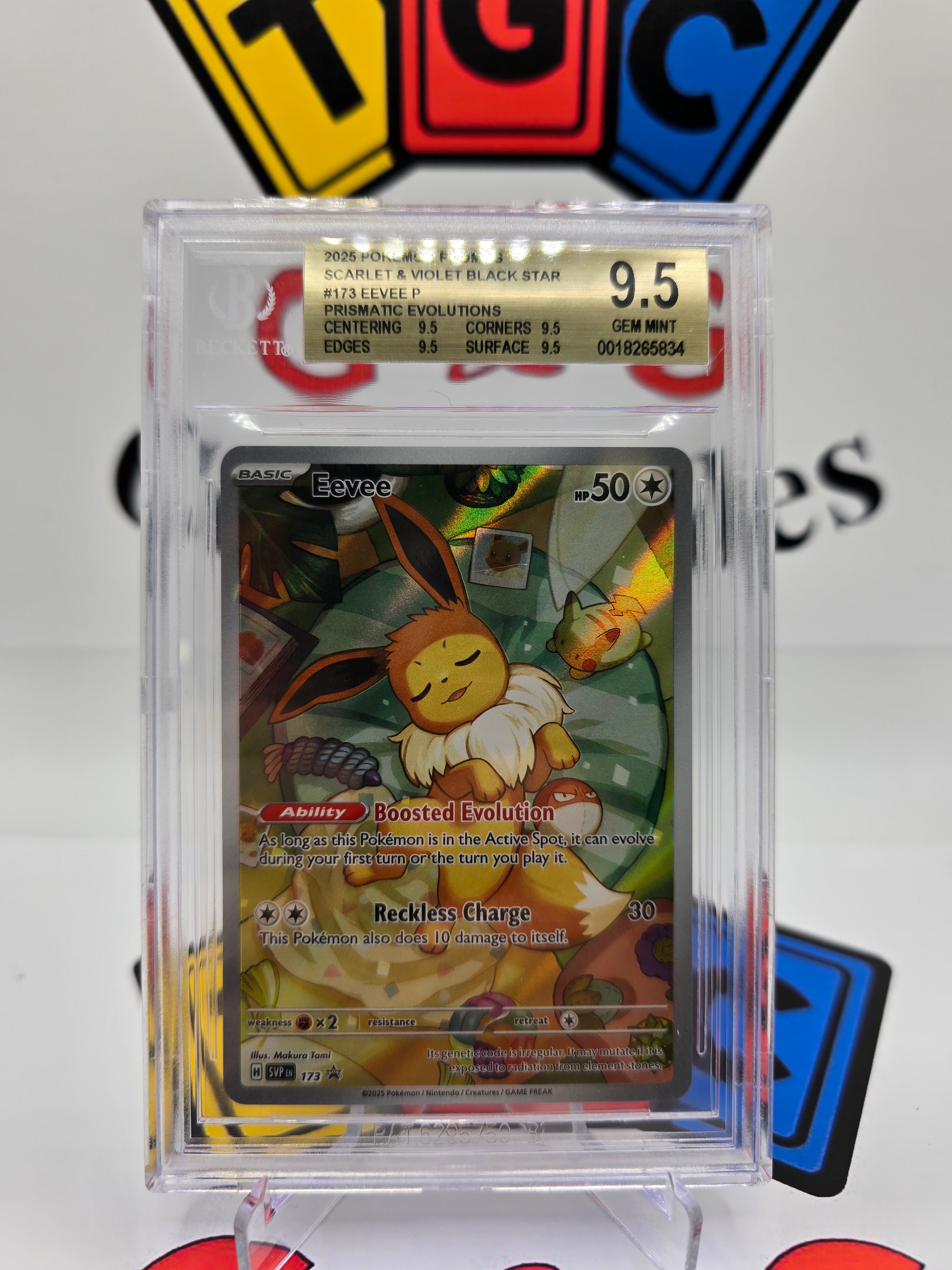 Pokémon Eevee promo Bgs 9.5