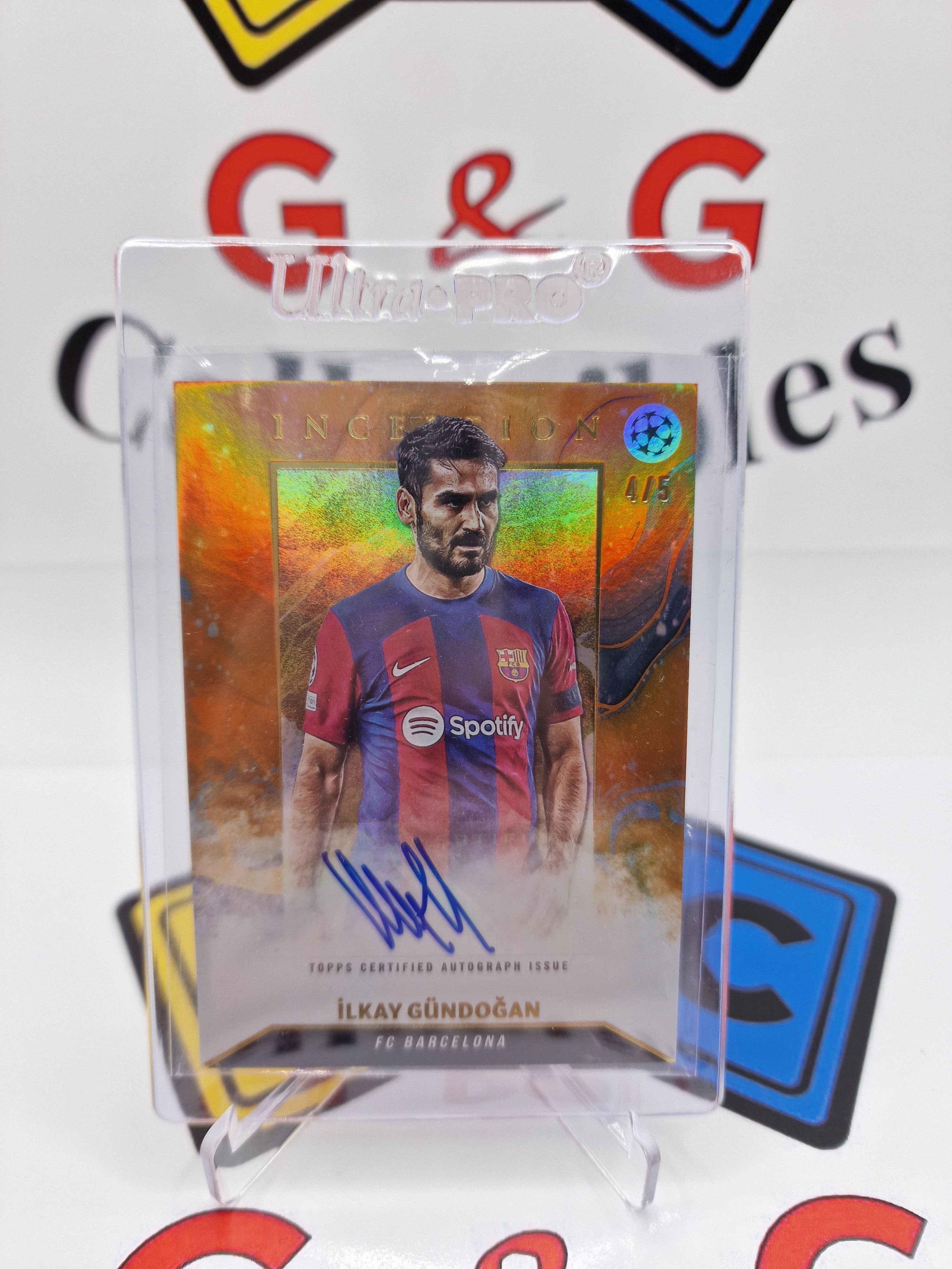 topps ílkay gündogan numbered 4/5 with autograph