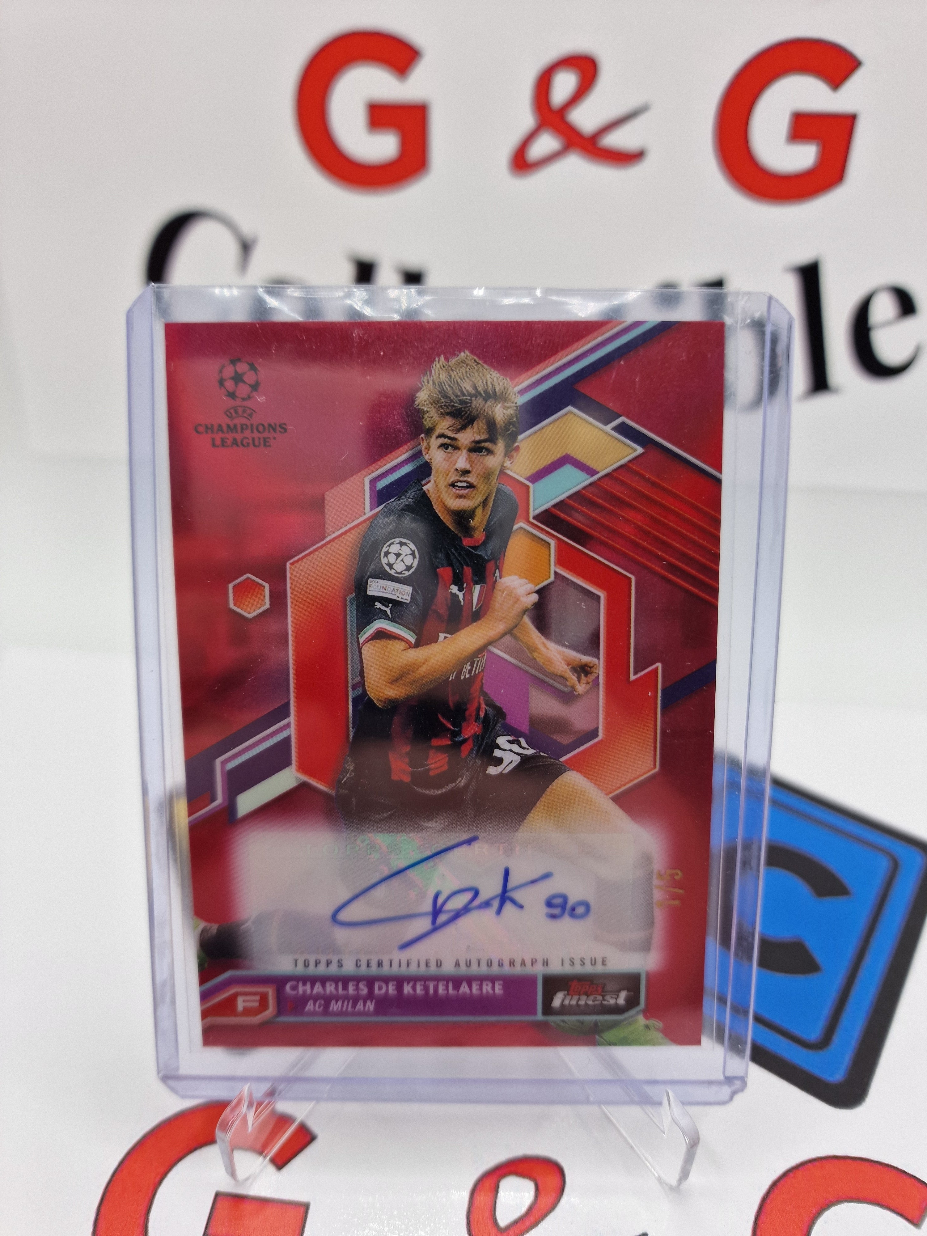 Topps Charles De Ketelaere numbered 1/5 with autograph