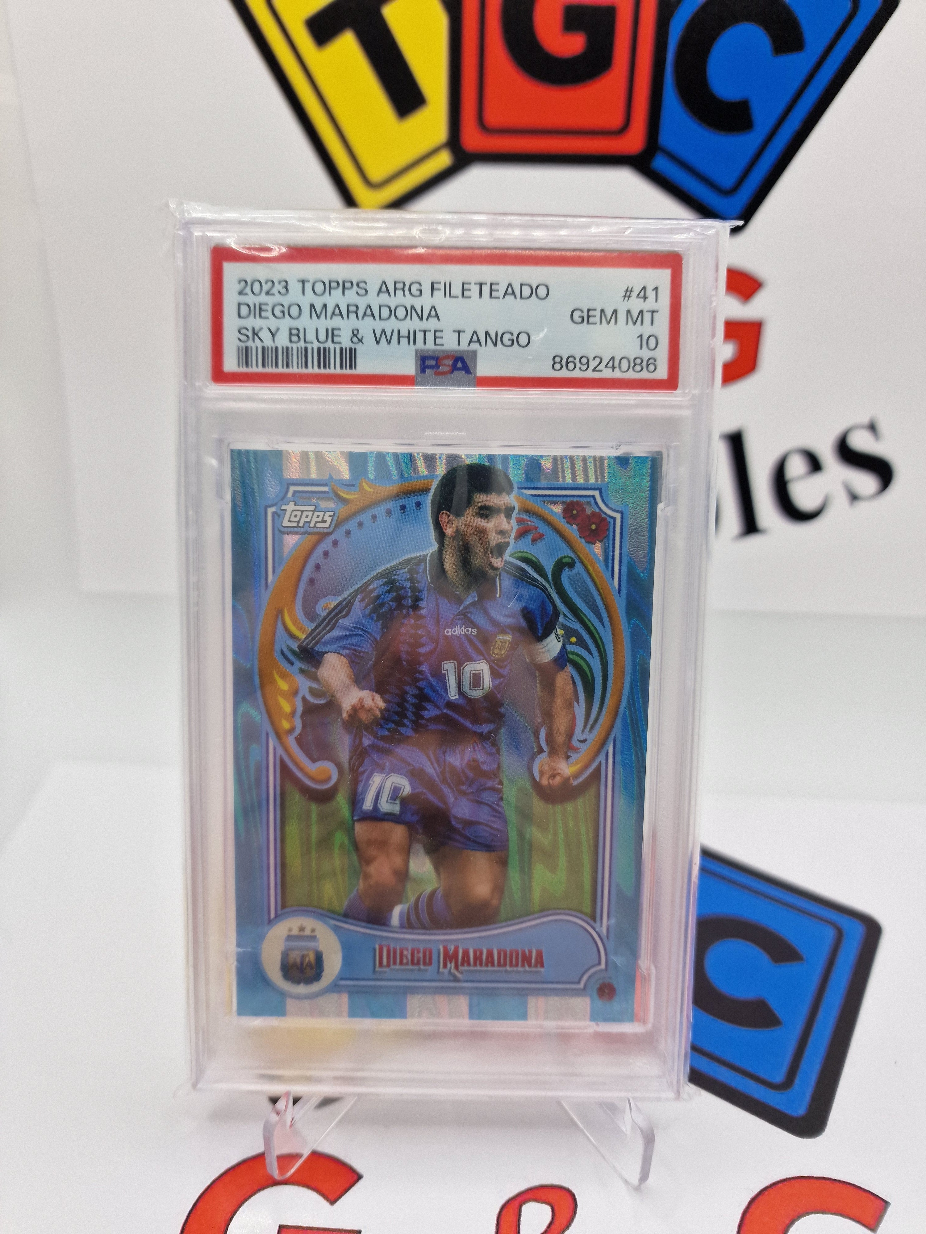 Topps Diego Maradona Numbered 96/99 graded Psa 10