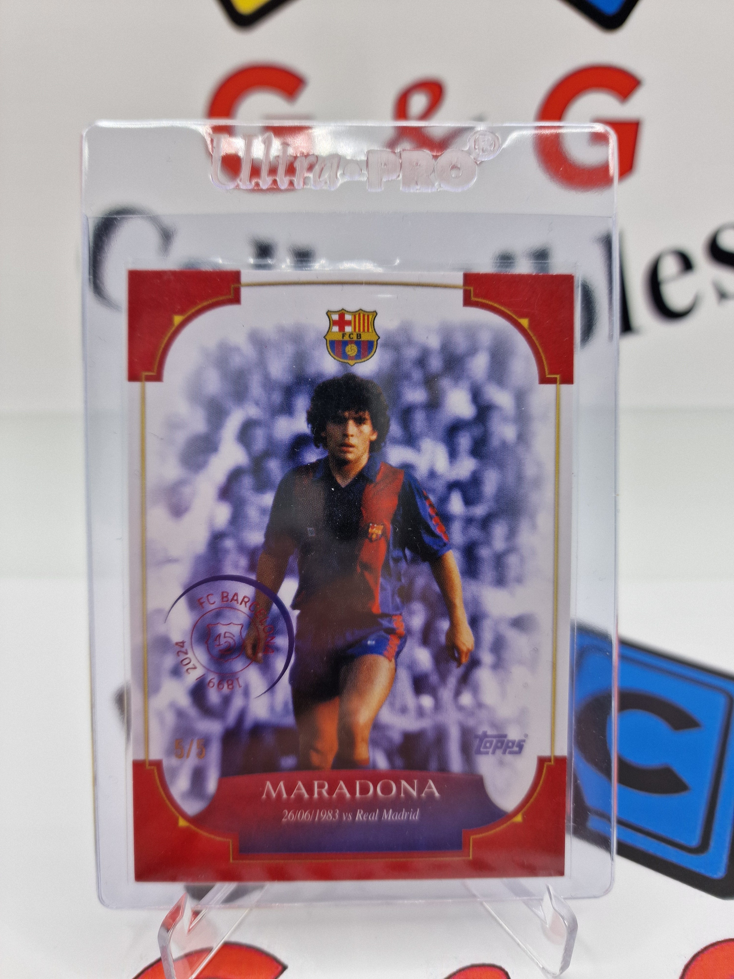 Topps Diego Maradona numbered 5/5