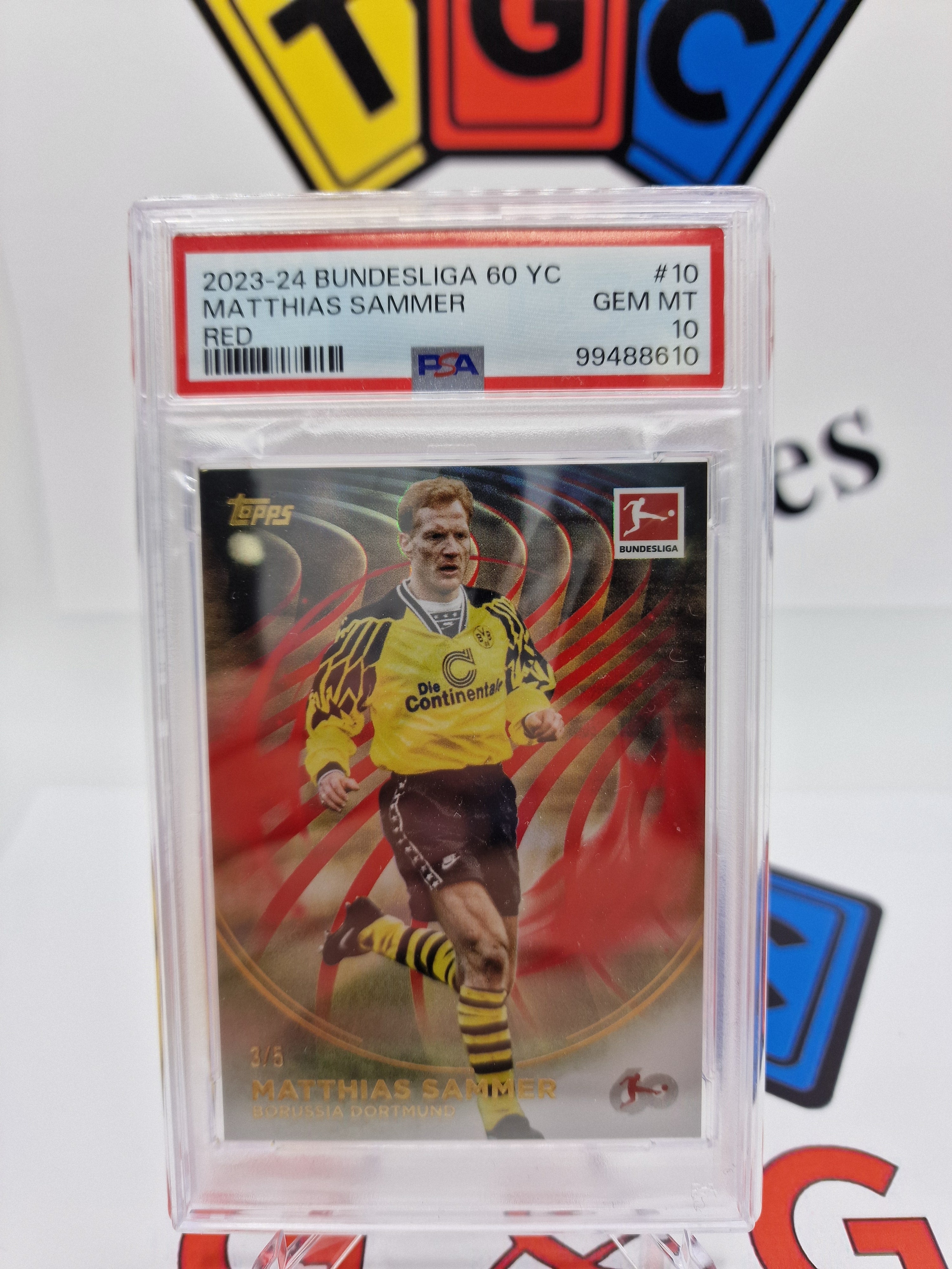 Topps Matthias Sammer numbered 3/5 PSA 10