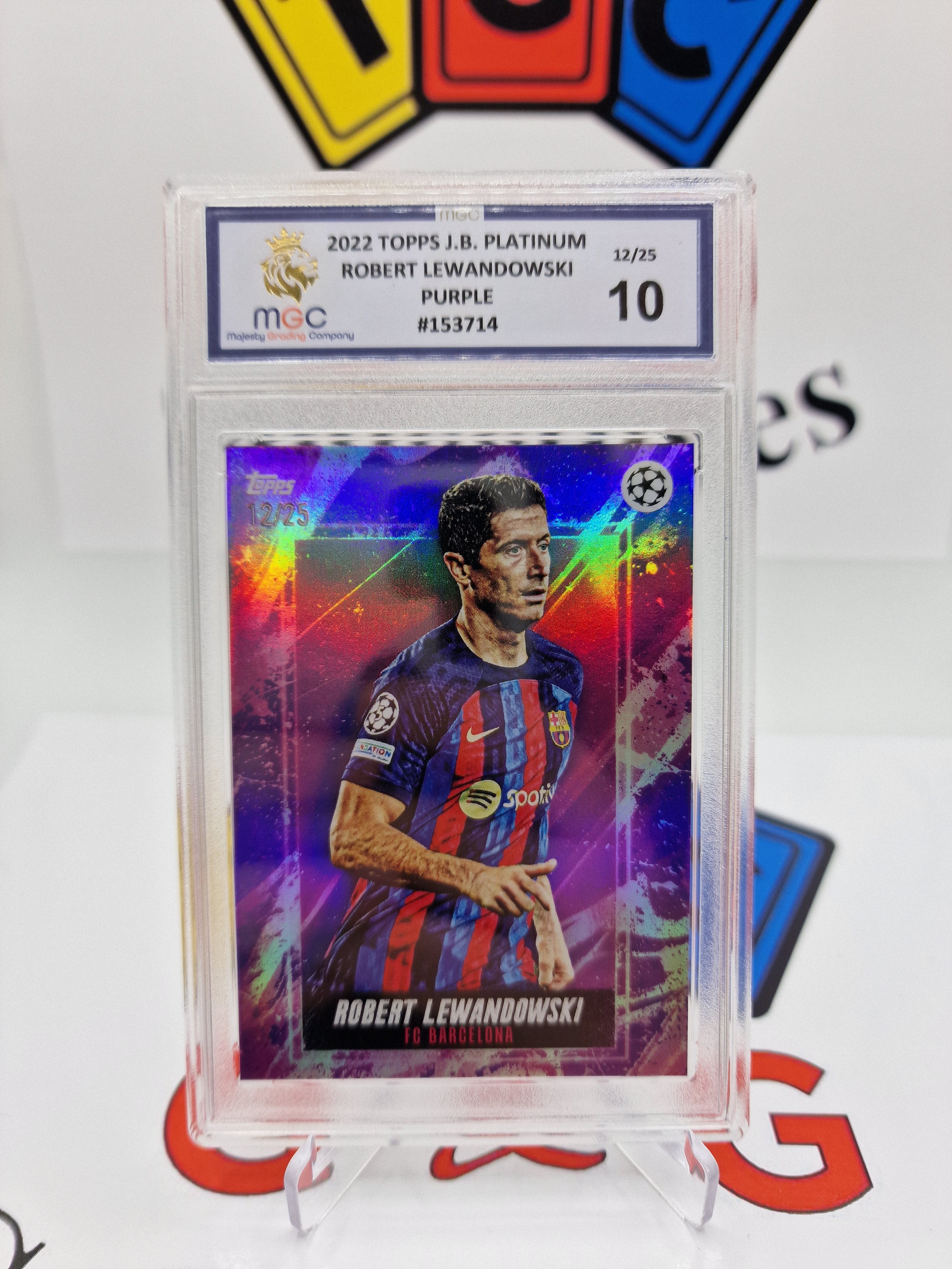 Topps Robert Lewandowski numbered 12/25 graded MGC10