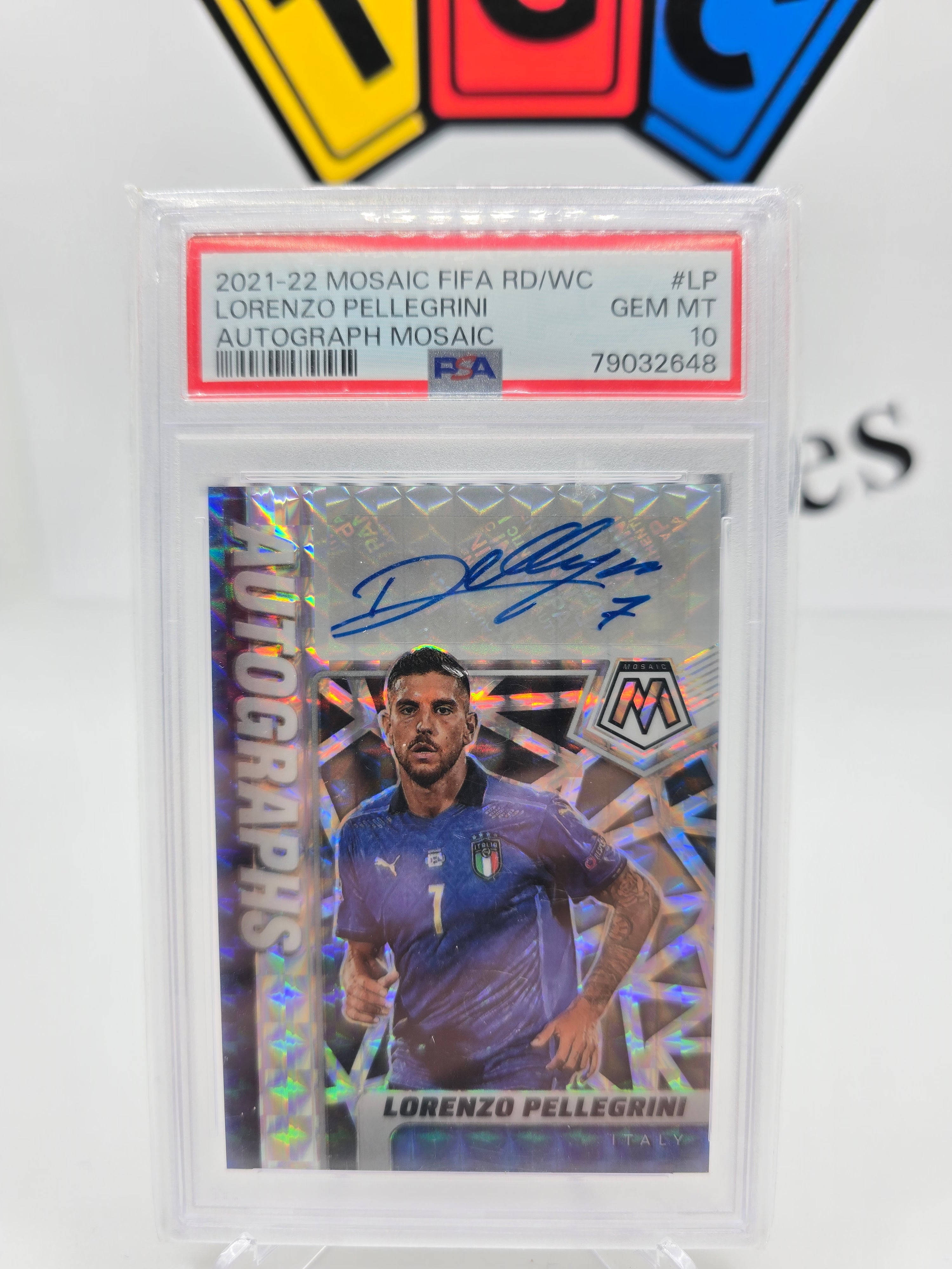 Panini Lorenzo Pellegrini autograph Psa 10