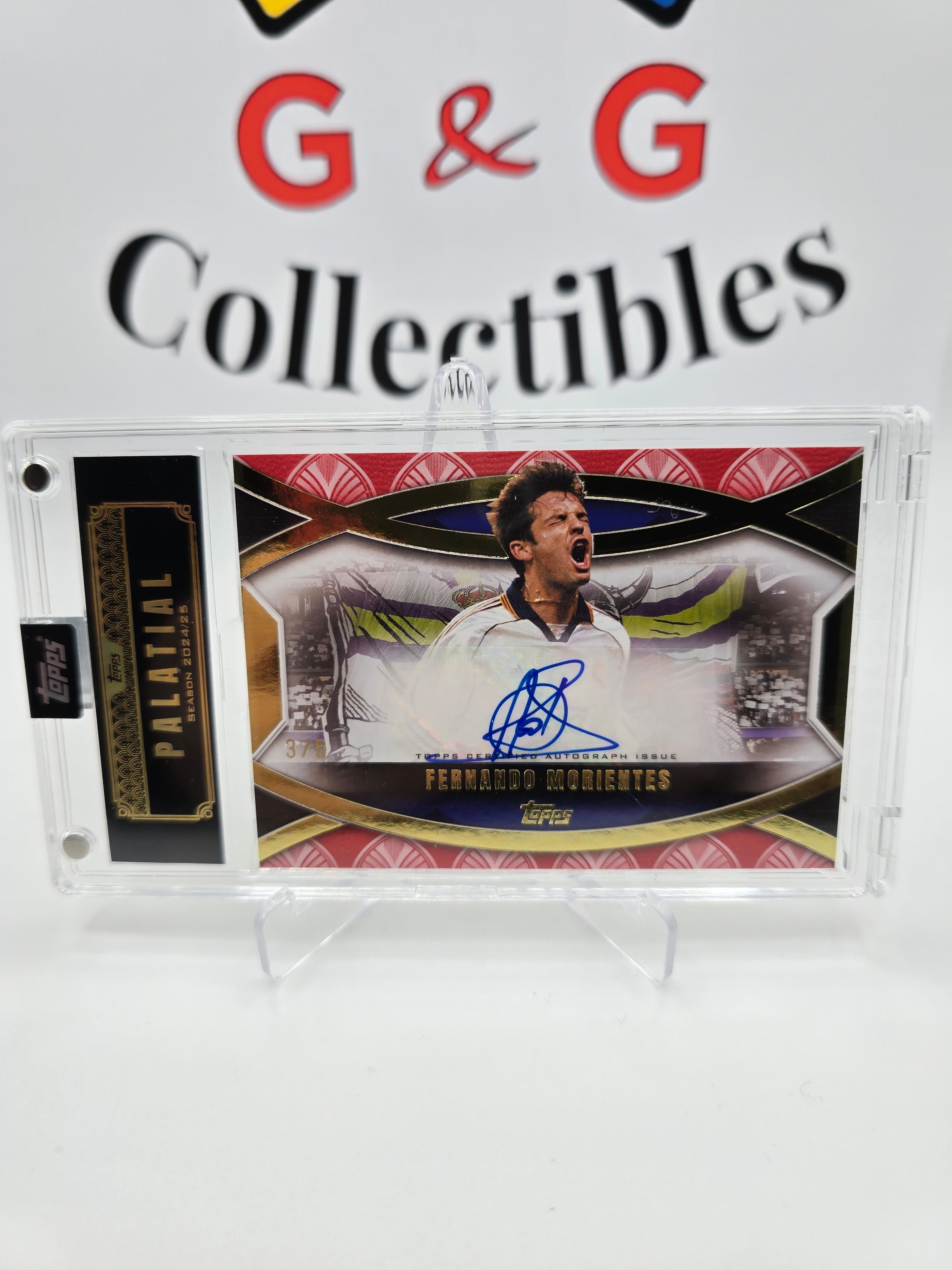 Topps Fernando Morientes numbered 3/5 with autograph