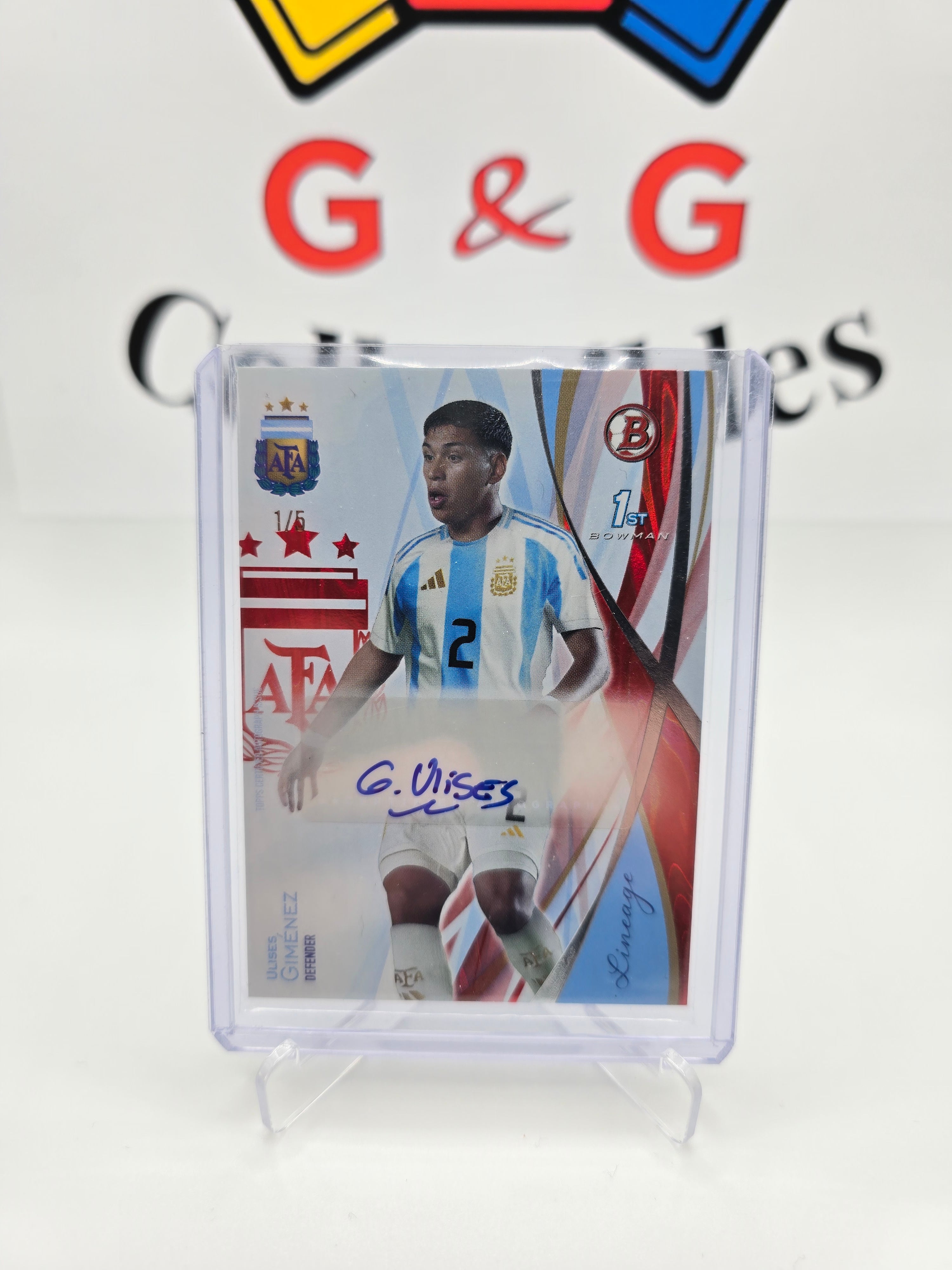 Topps Ulises Gimenez numbered 1/5 with autograph