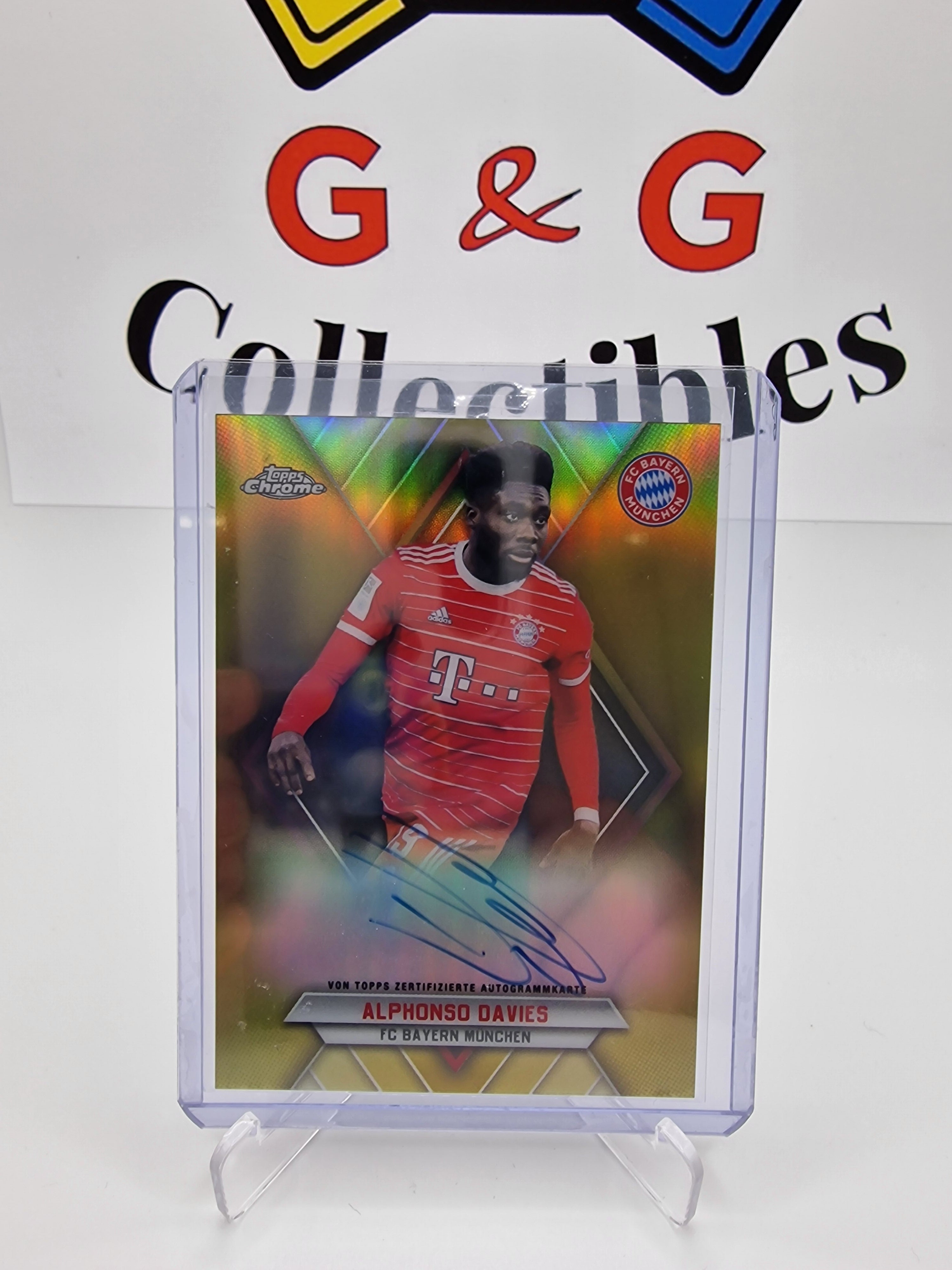 Topps Alphonso Davies Numbered 10/10 with autograph