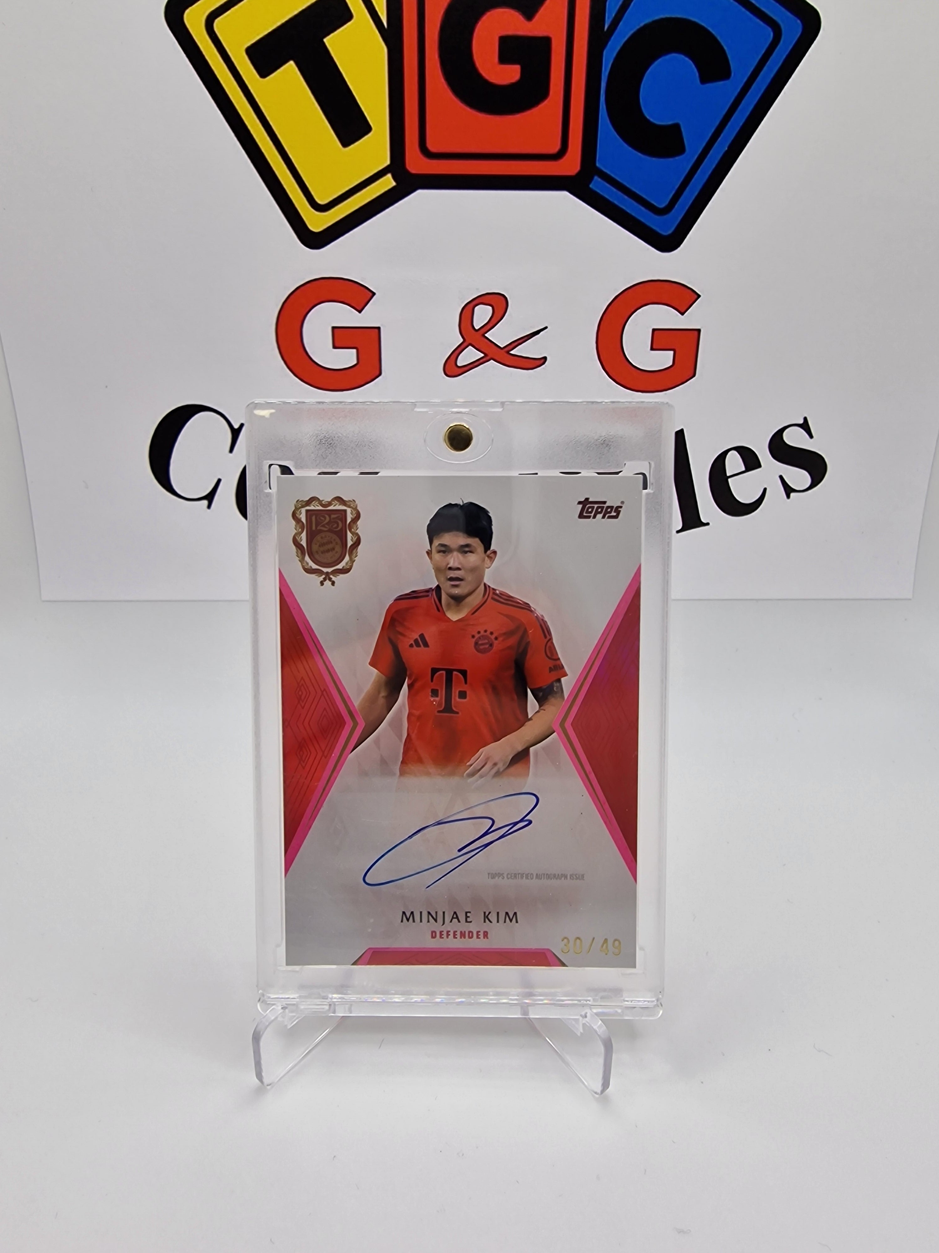Topps Minjae Kim numbered 30/49 with autograph