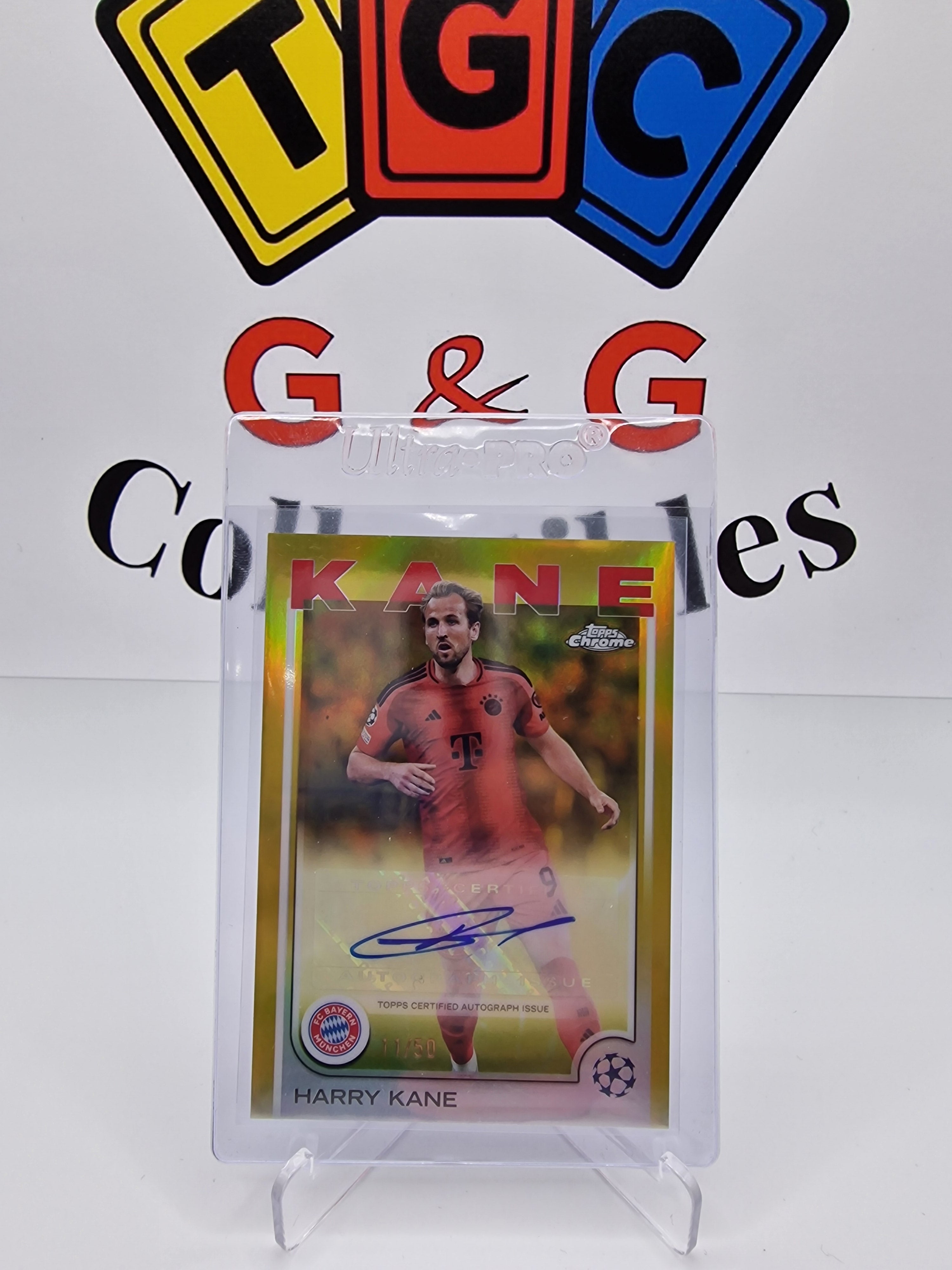 Topps Harry Kane numbered 11/50 with autograph