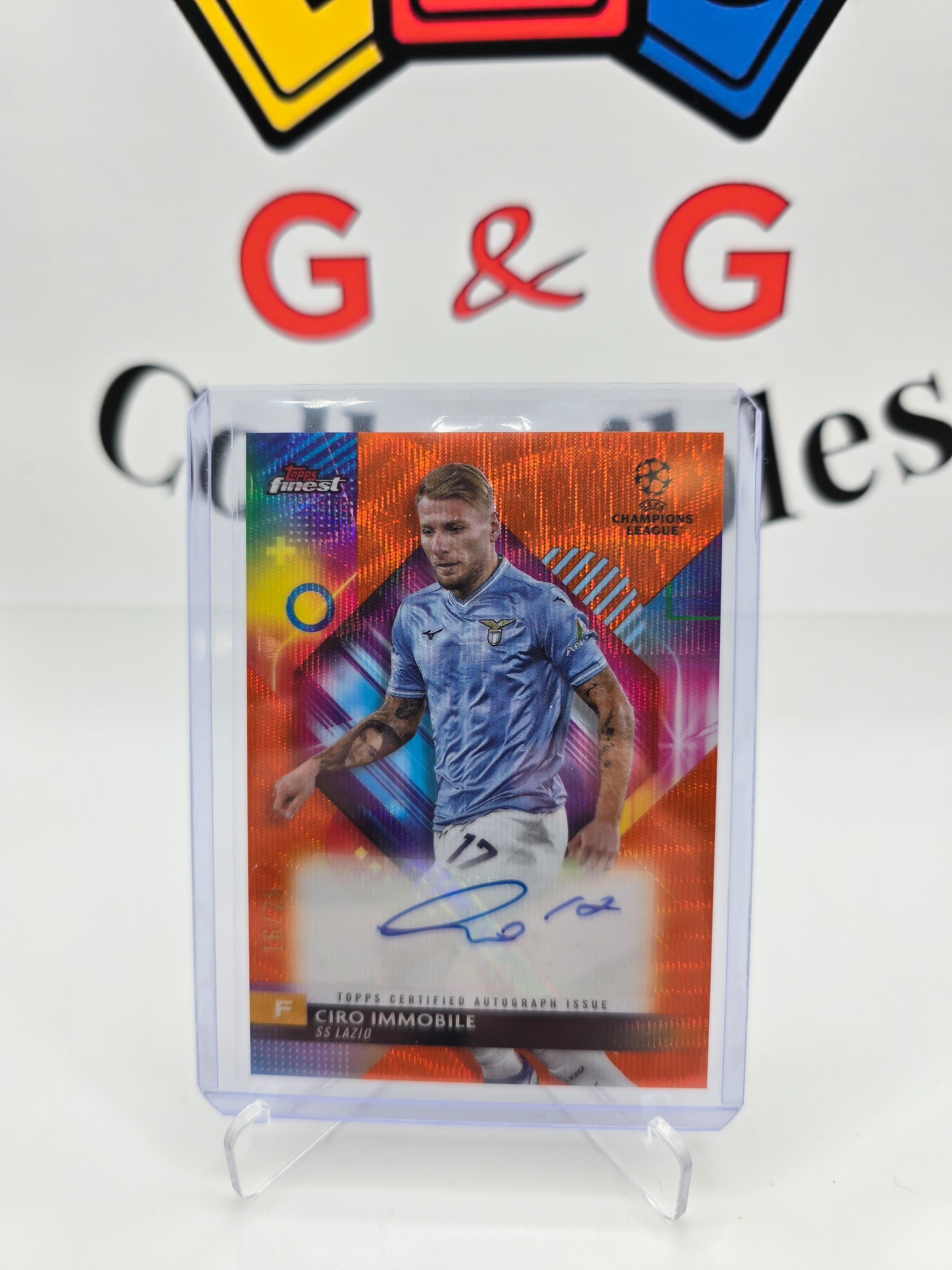 Topps Ciro Immobile numbered 16/25 with autograph