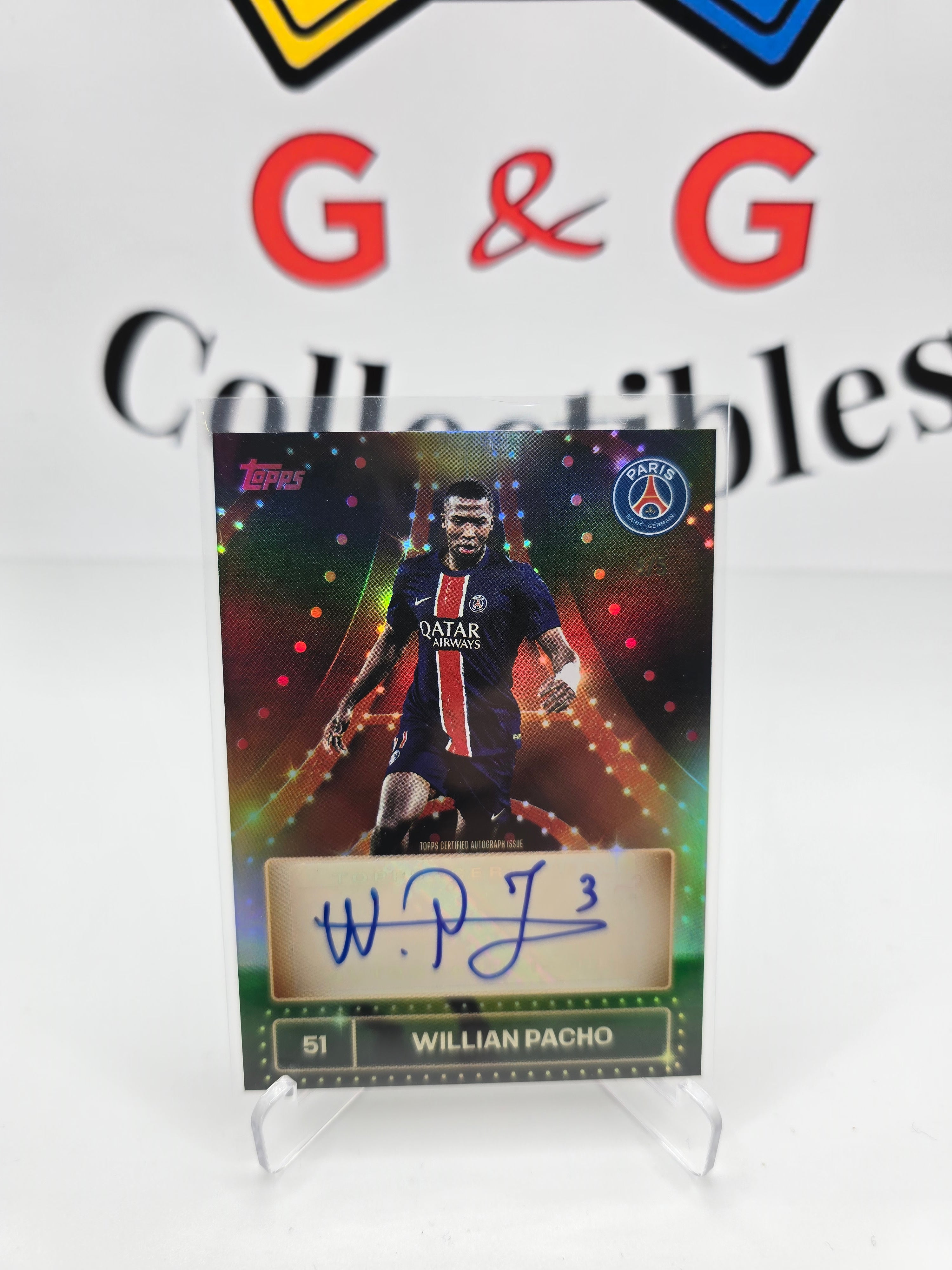 Willian Pacho numbered 4/5 with autograph