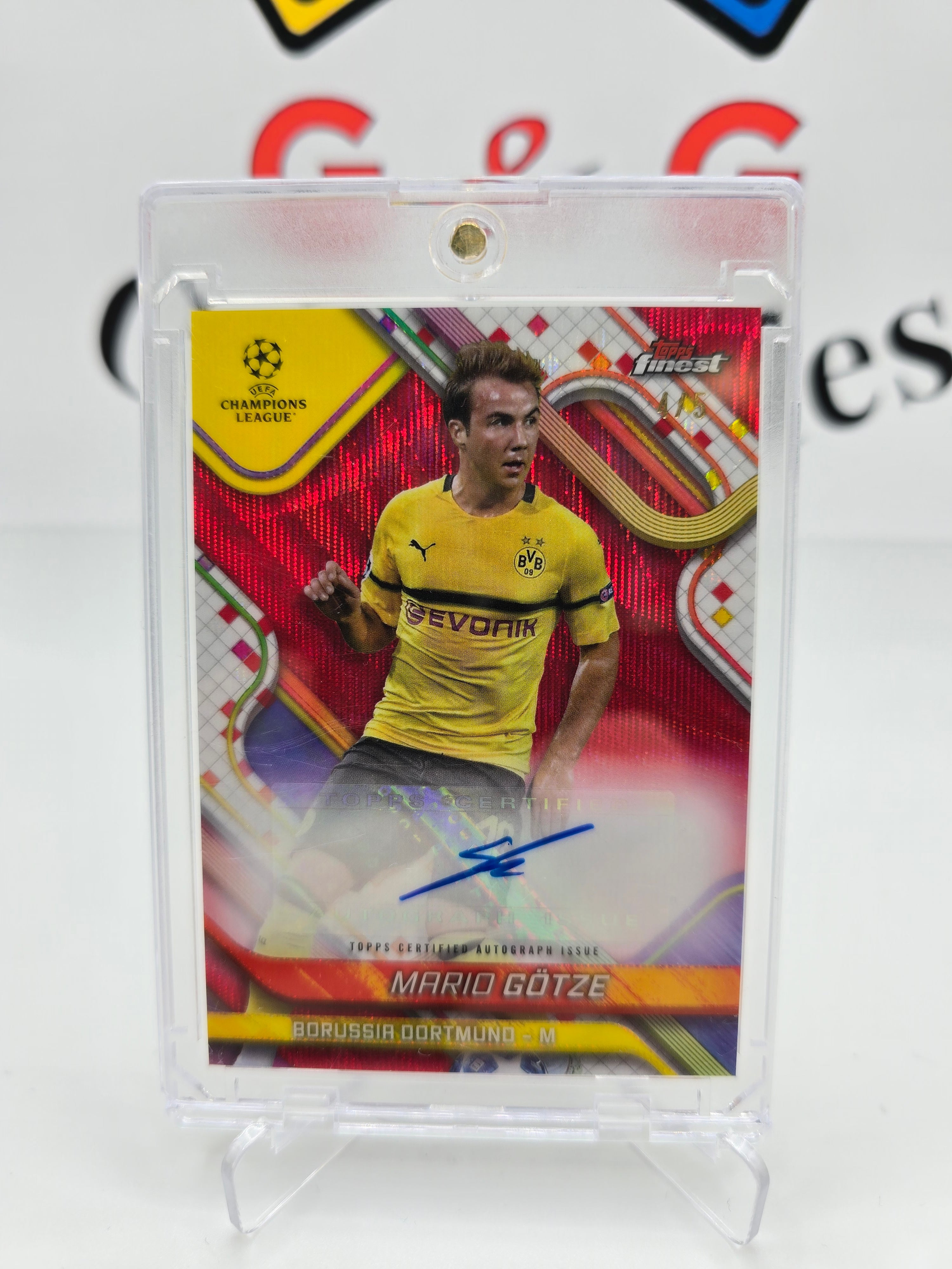 Topps Mario Götze numbered 4/5 with autograph
