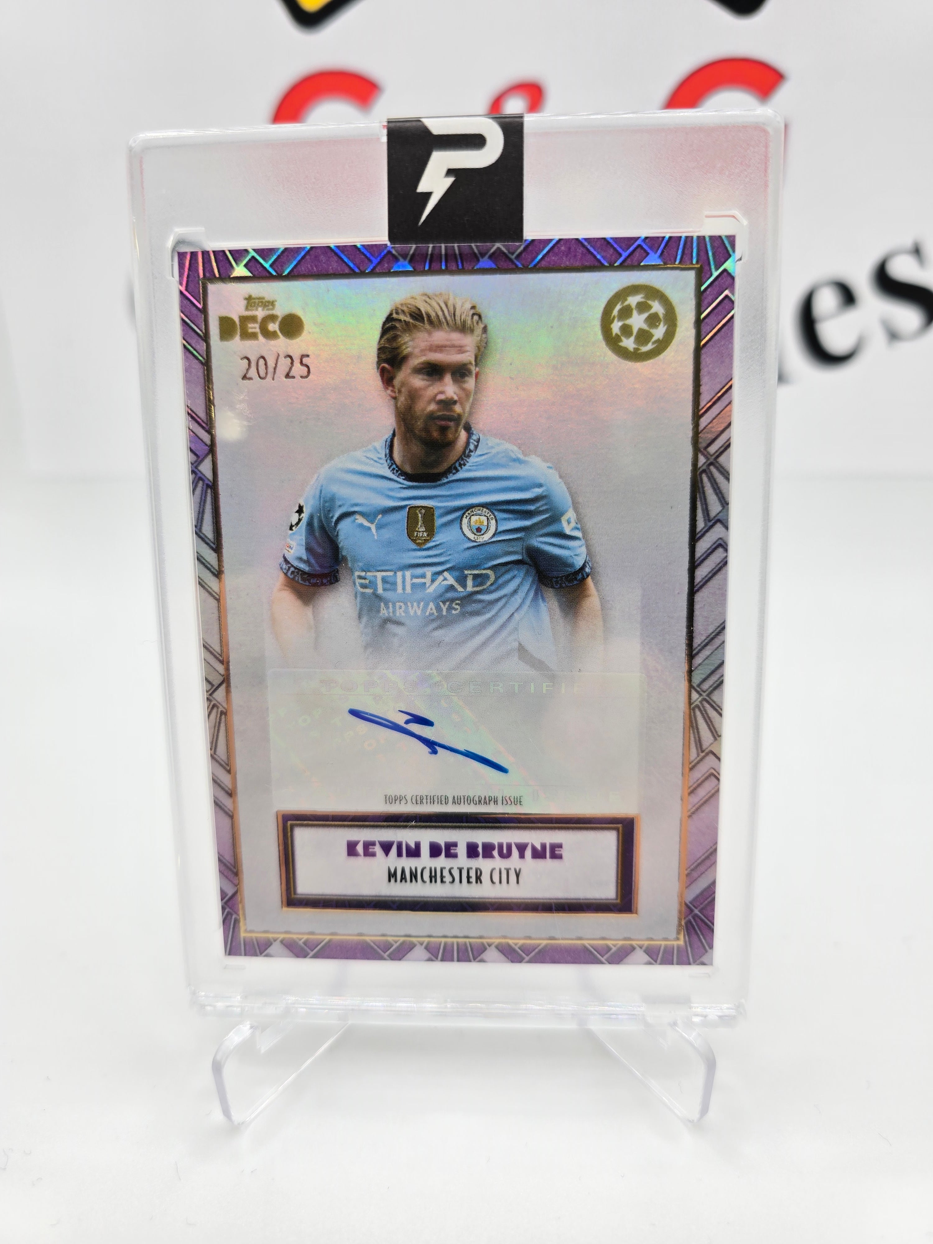 Topps Kevin De Bruyne numbered 20/25 with autograph