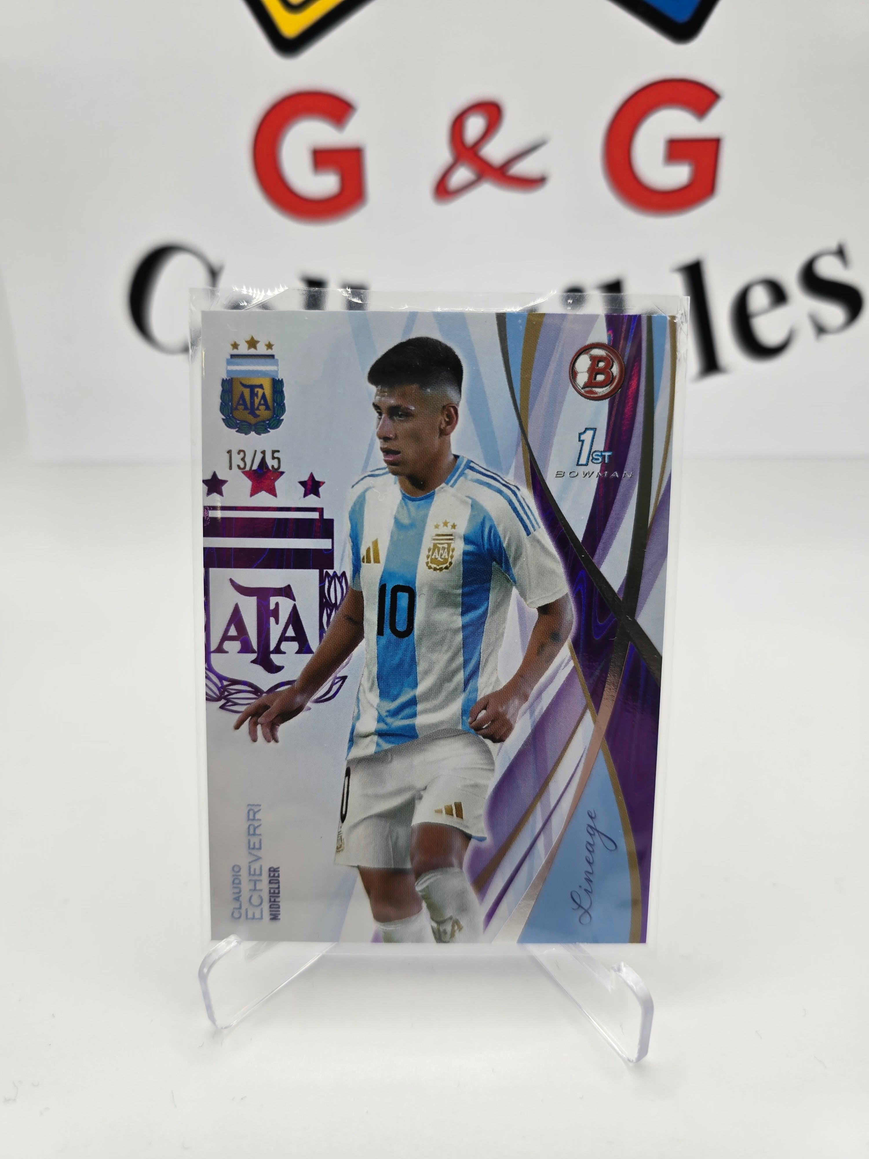 Topps Claudio Echeverri numbered 13/15