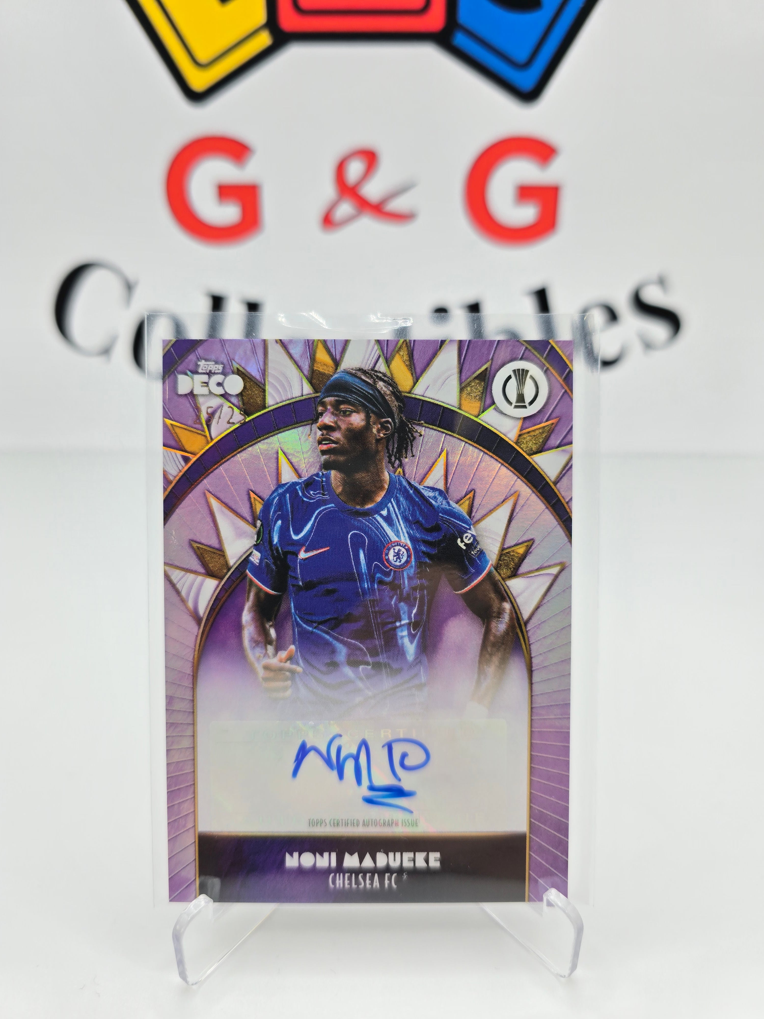 Topps Noni Madueke numbered 25/25 with autograph