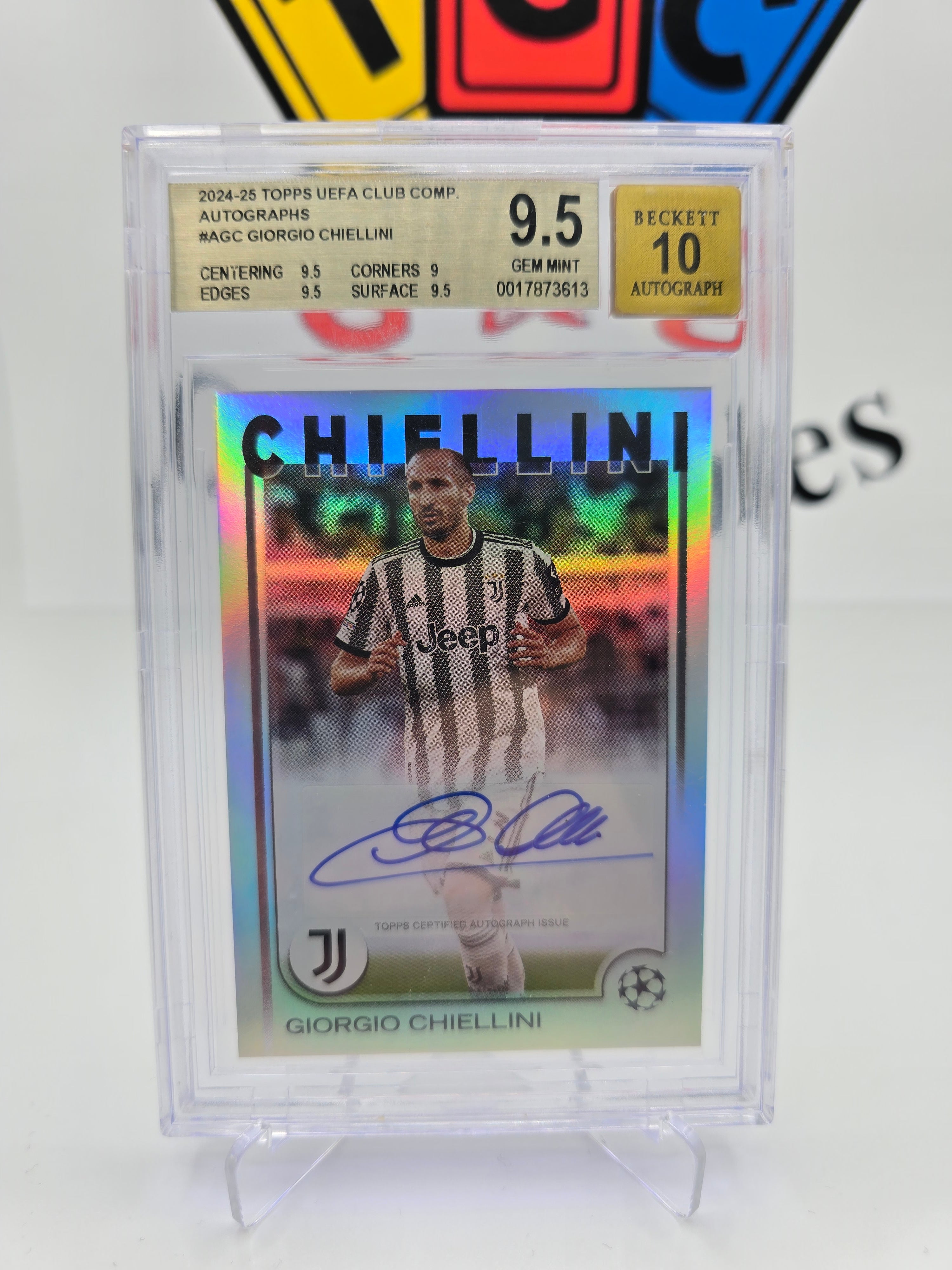Topps Giorgio Chiellini autograph Bgs 9,5 10