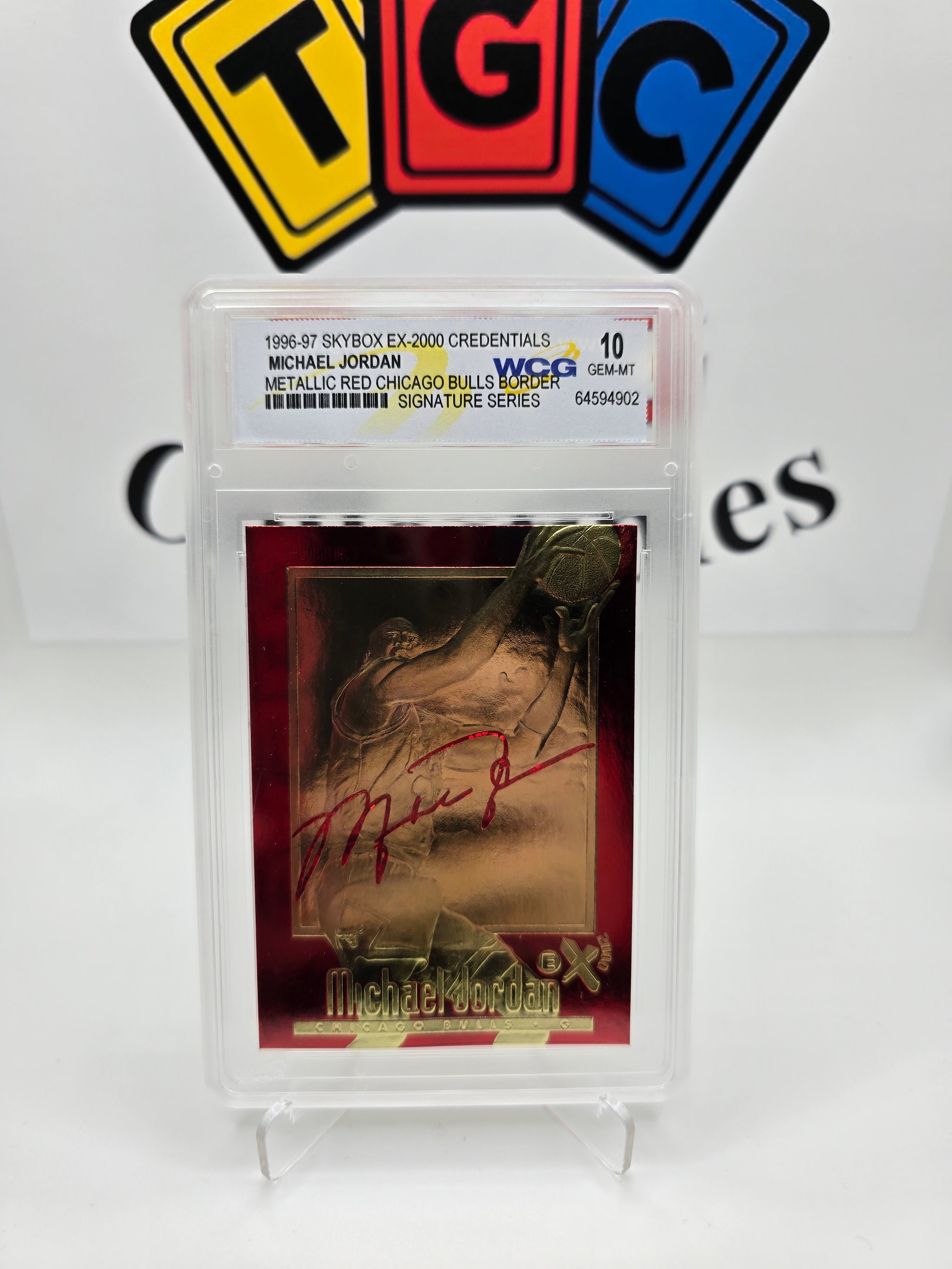 Fleer Michael Jordan metallic red WCG 10