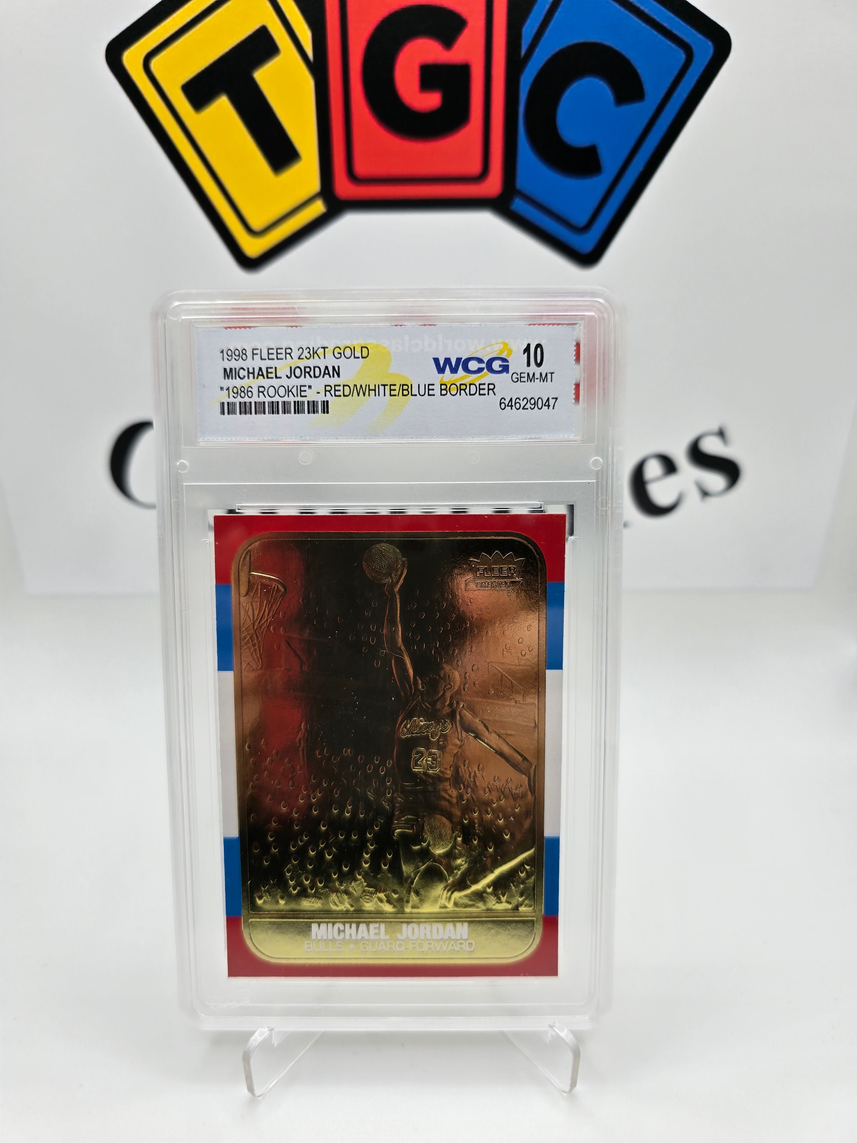 Fleer Michael Jordan 23k WCG 10