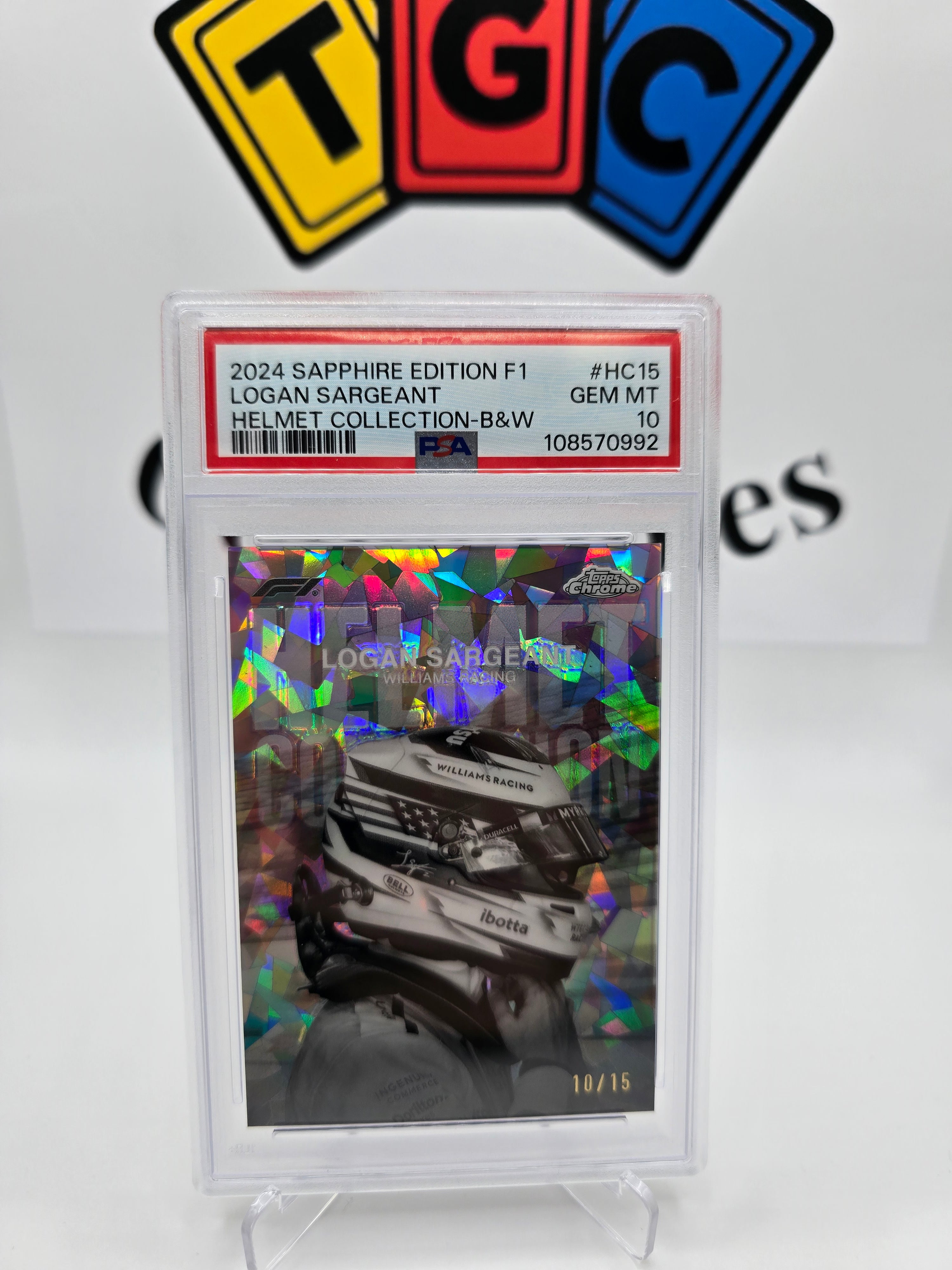 Topps Logan Saegeant numbered 10/15 Psa 10