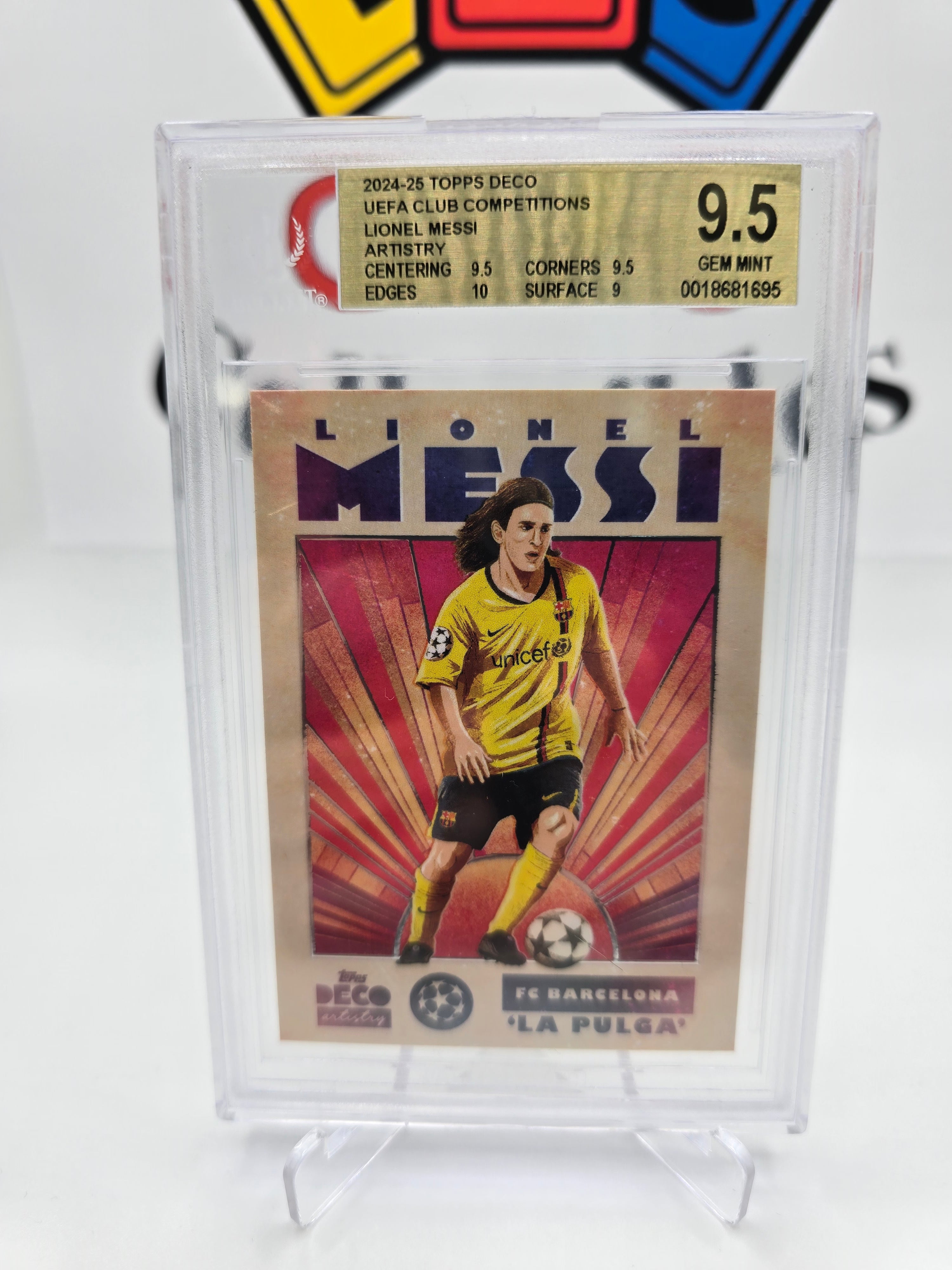 Topps Lionel Messi La Puelga Bgs 9,5
