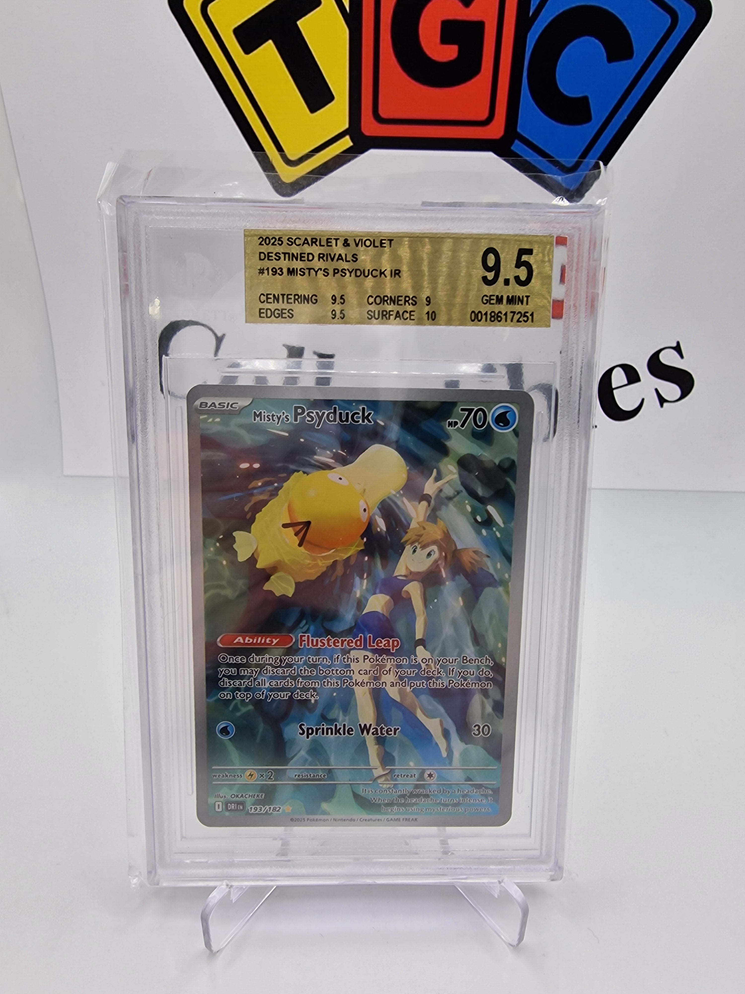 Pokémon Misty's Psyduck Bgs 9.5