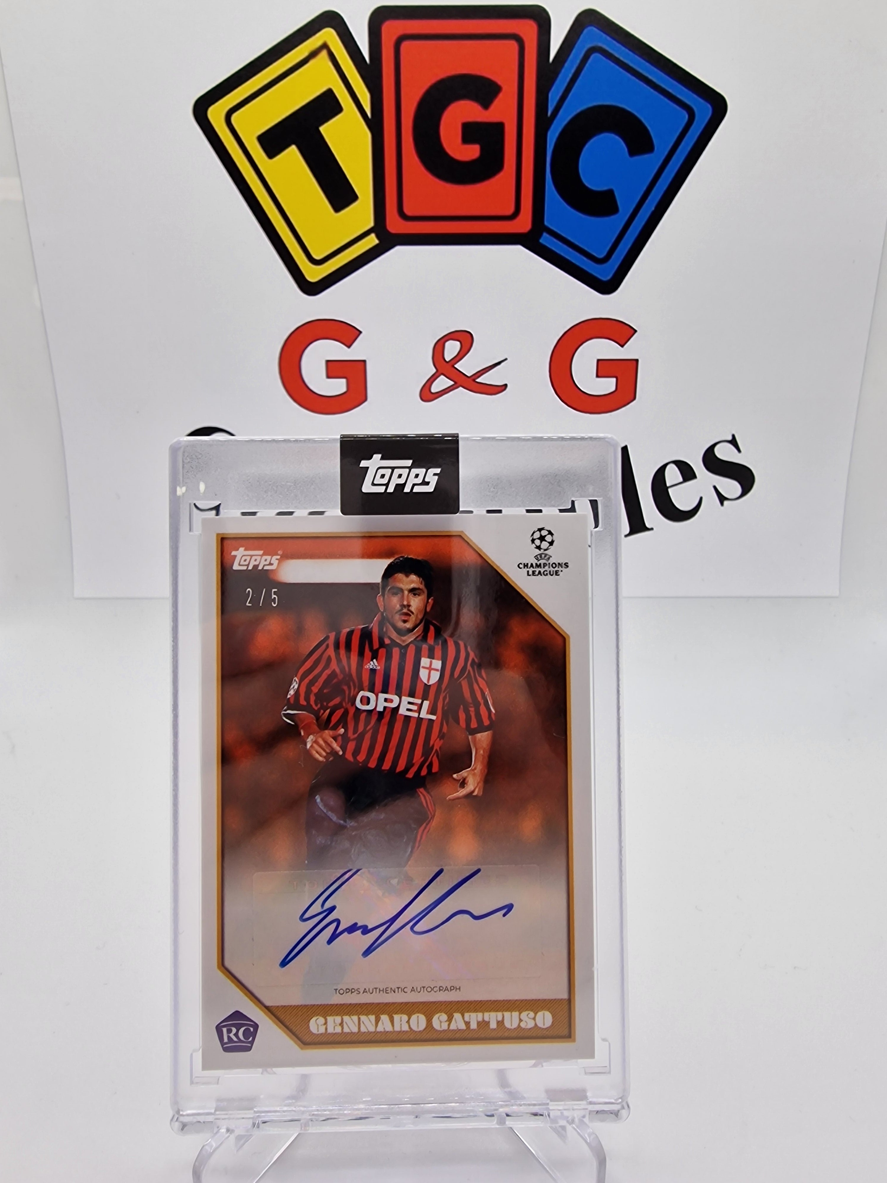 Topps Gennaro Gattuso numbered 2/5 with autograph