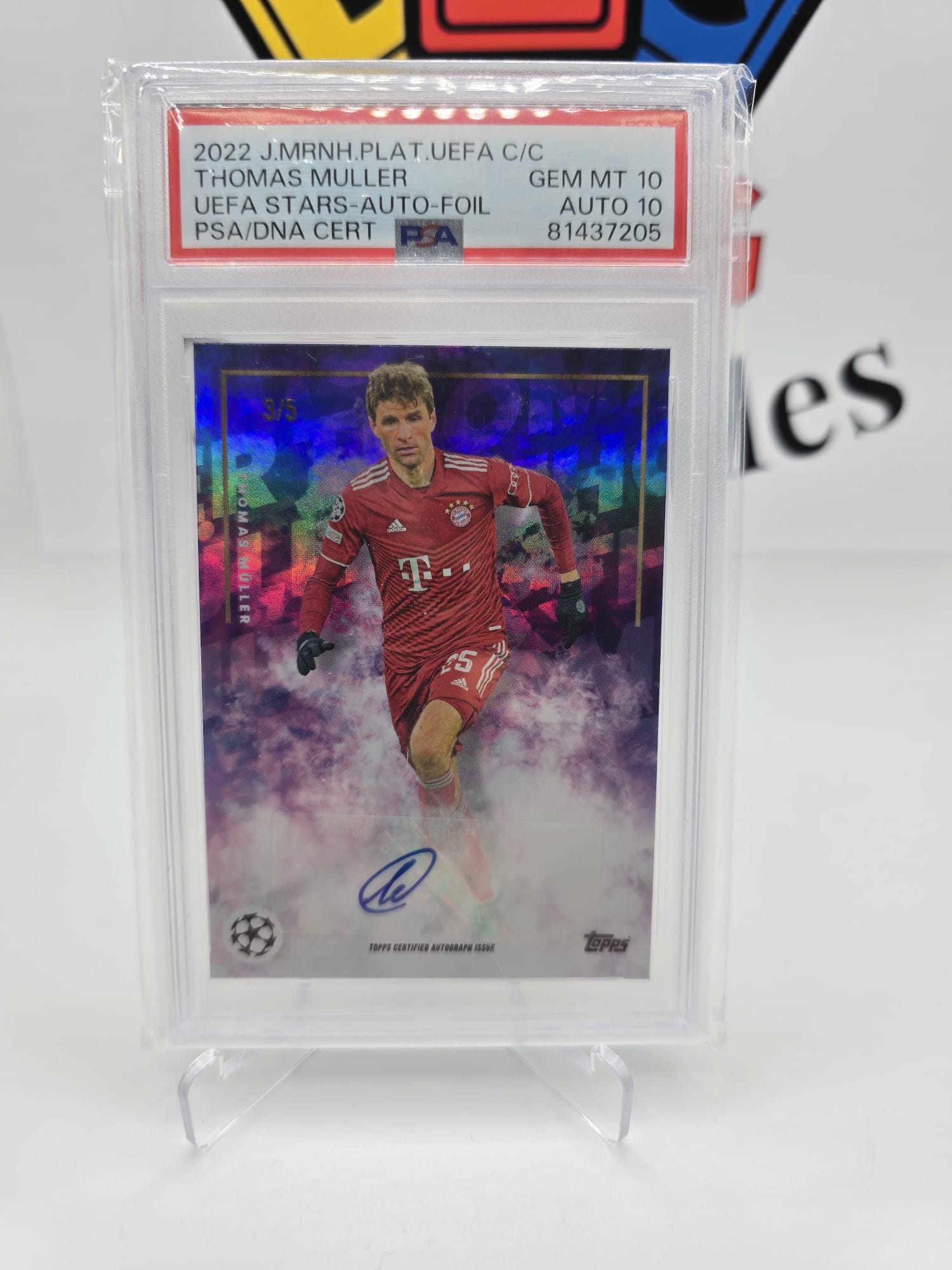 Topps Thomas Müller numbered 3/5 with autograph Psa 10 10