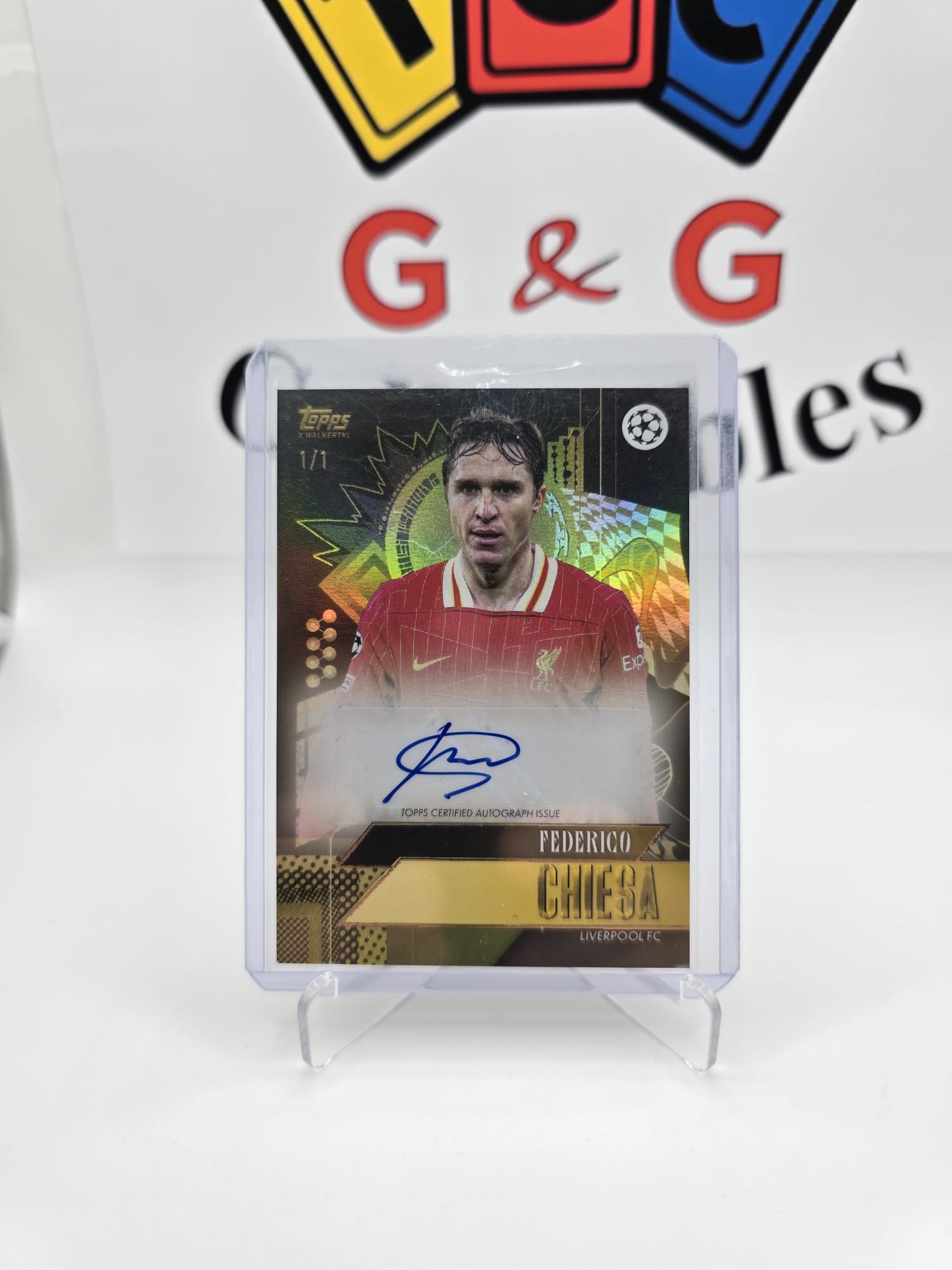 Topps Federico Chiesa Numbered 1/1 with autograph